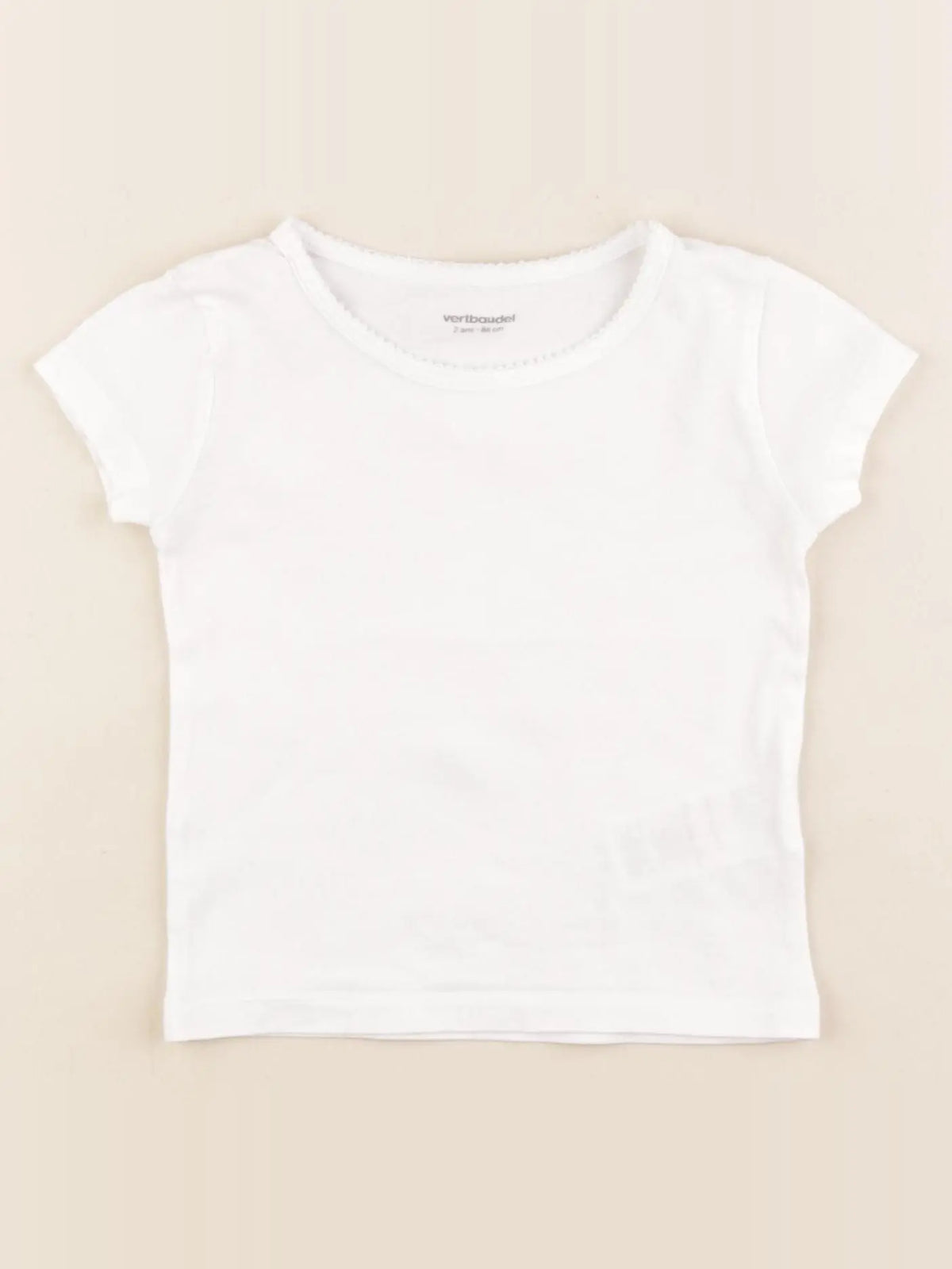Vertbaudet - maillot de corps blanc - 2 ans
