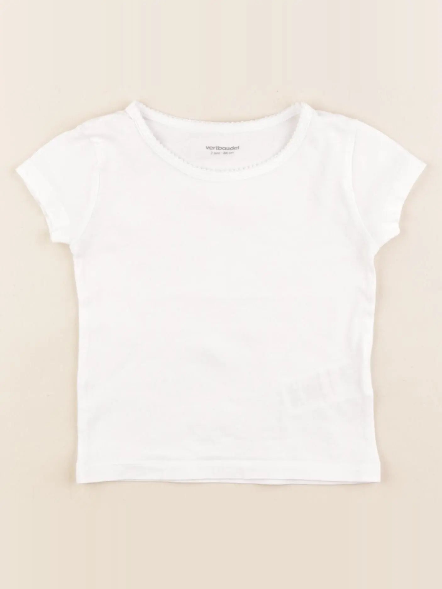 Vertbaudet - maillot de corps blanc - 2 ans
