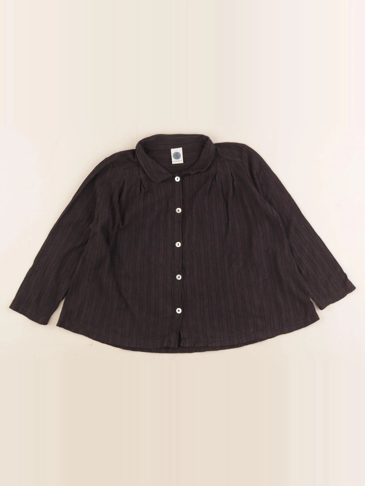 Le Petit Germain - blouse marron - 4 ans