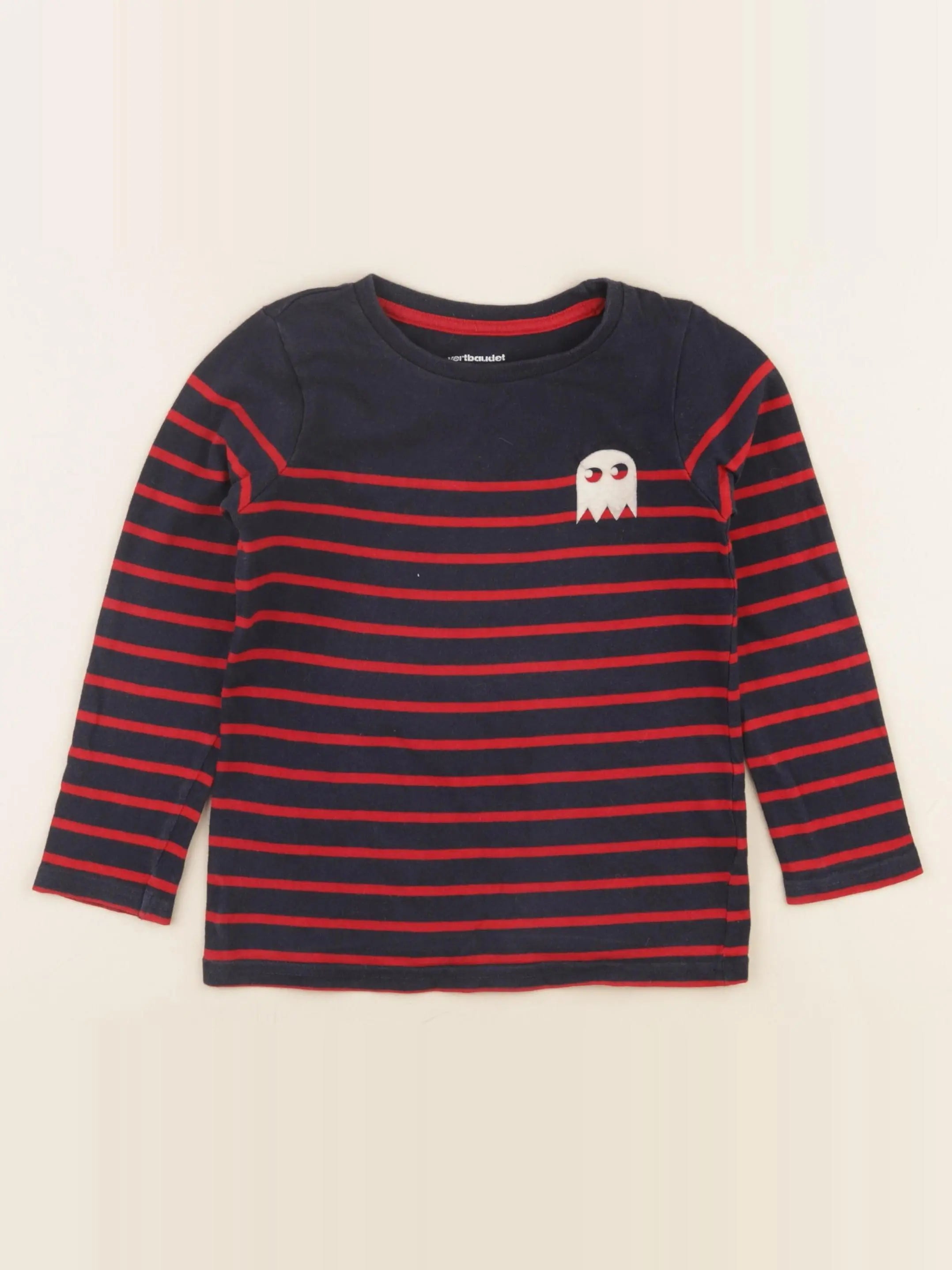 Vertbaudet - tee-shirt bleu - 4 ans