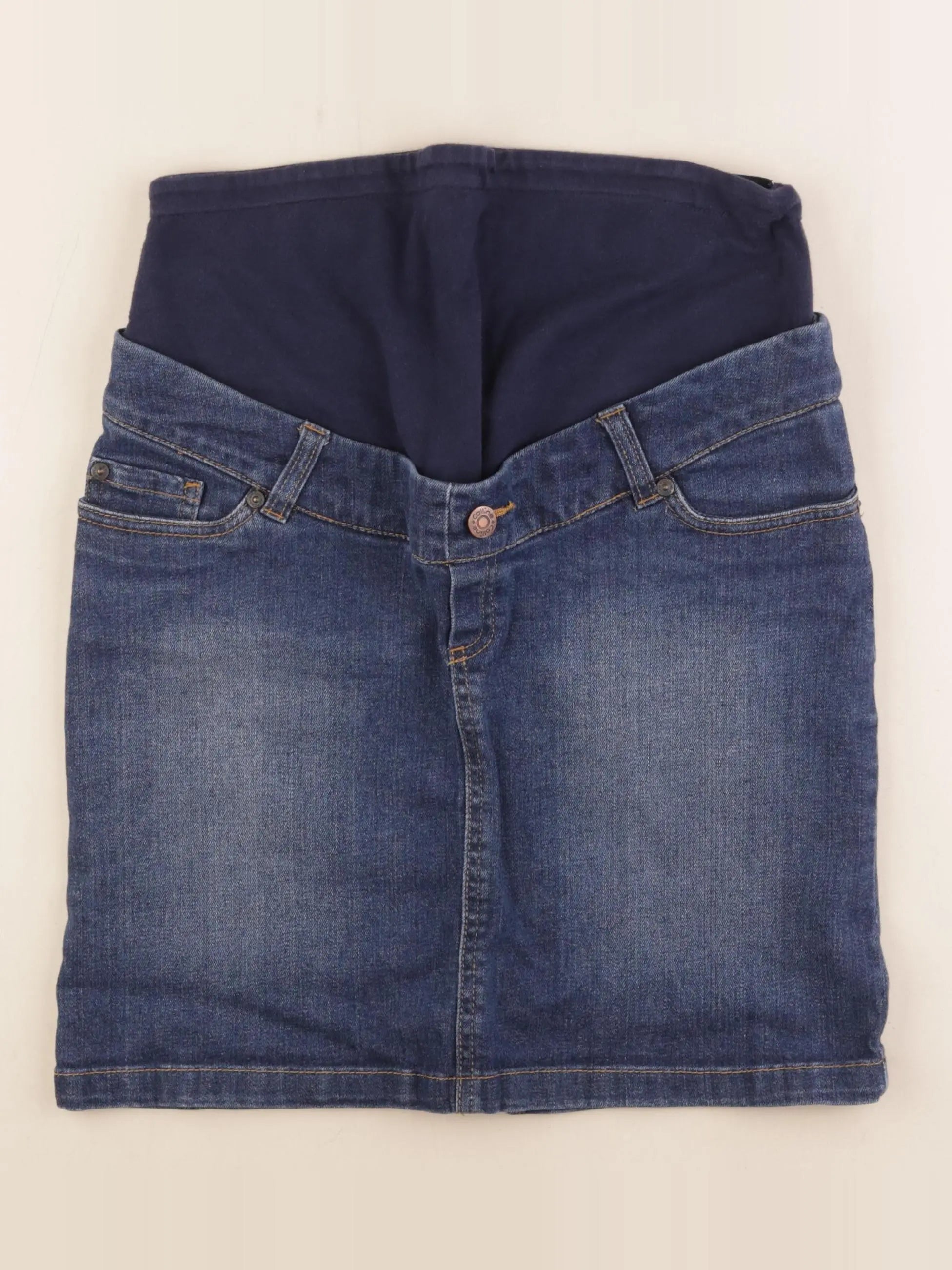 Vertbaudet - jupe grossesse bleu - 34