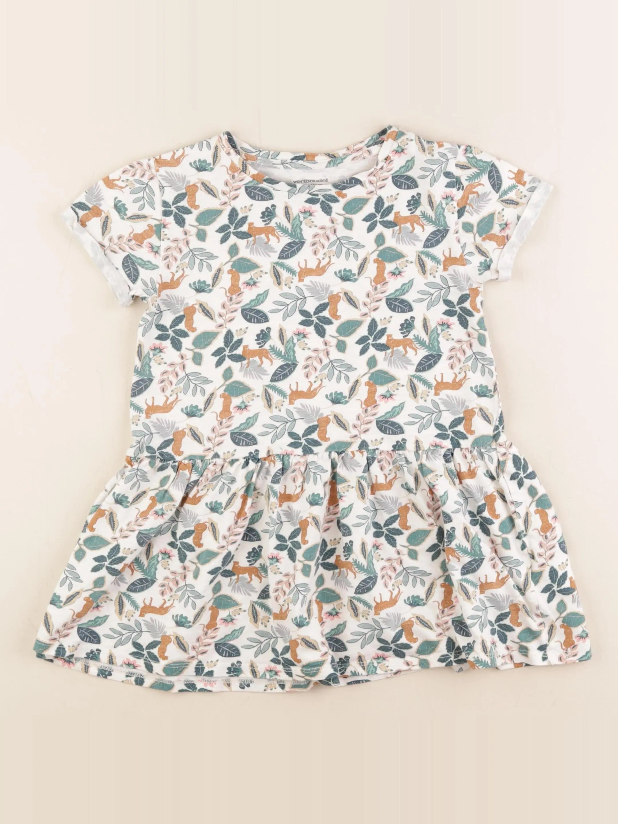 Vertbaudet - robe multicolore - 5 ans