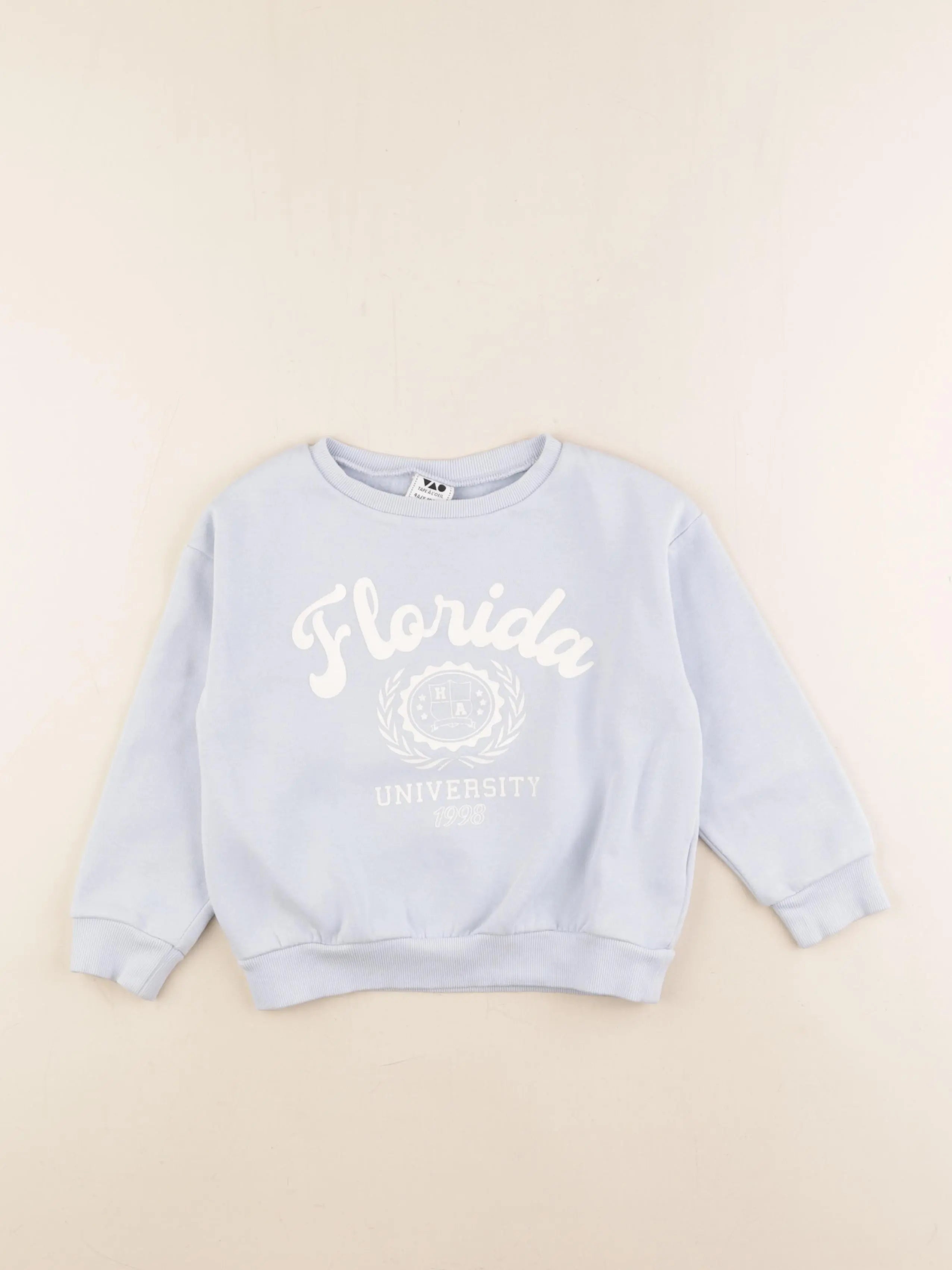 Tape à l'oeil - sweat bleu - 4 ans