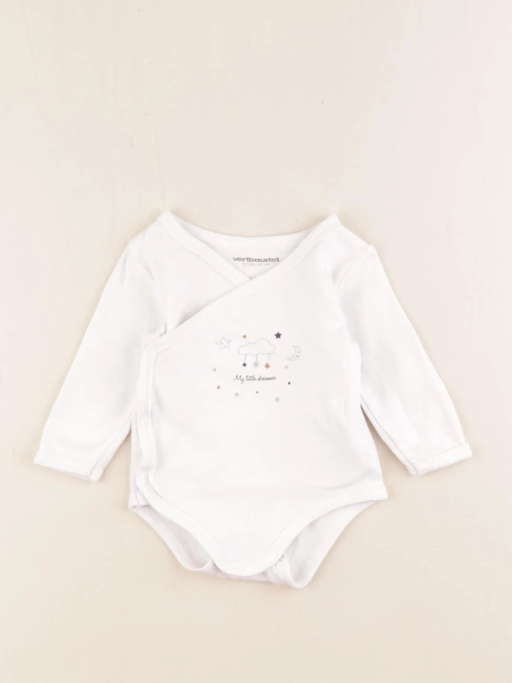 Vertbaudet - body blanc - 6 mois