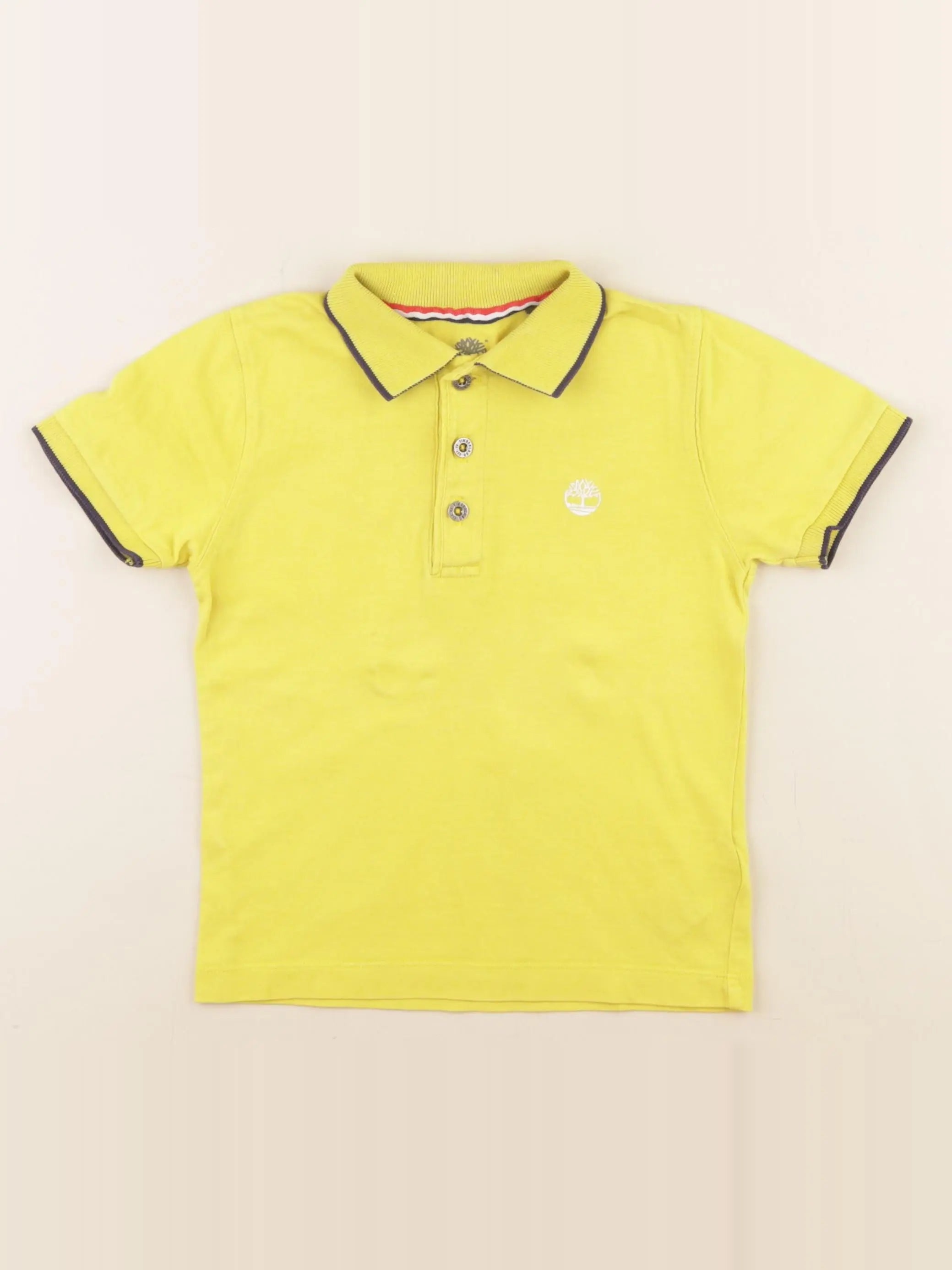 Timberland - polo imprimé au dos jaune - 3 ans