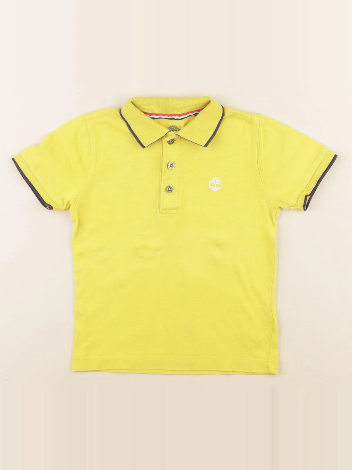 Timberland - polo imprimé au dos jaune - 3 ans