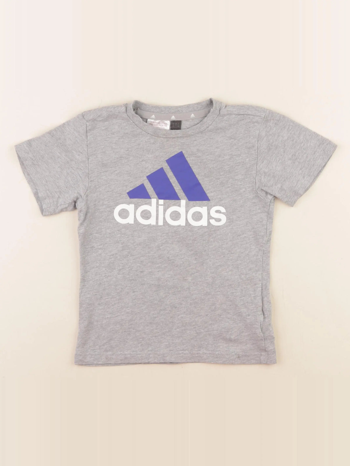 Adidas - tee-shirt gris - 3/4 ans