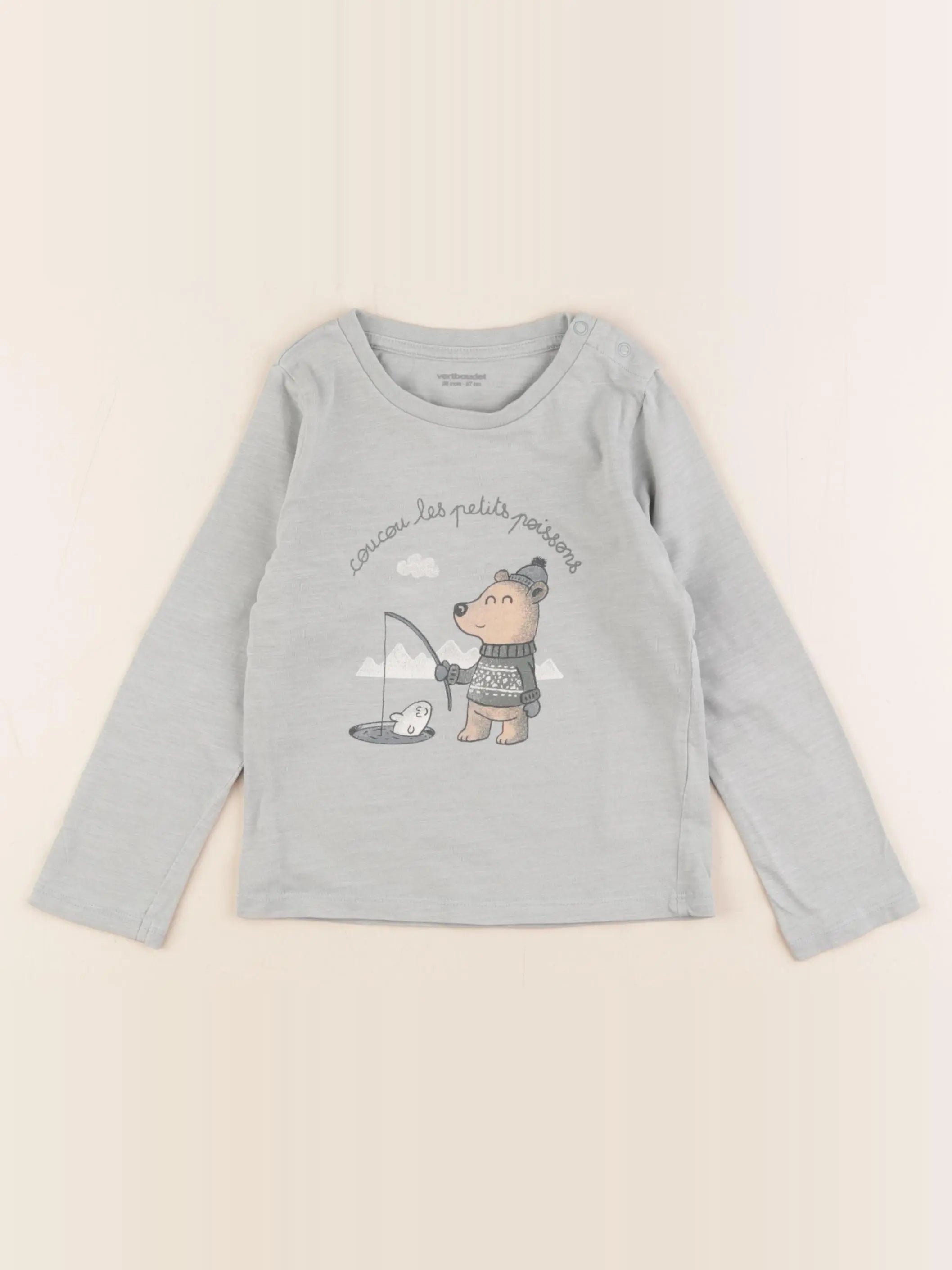 Vertbaudet - tee-shirt vert - 36 mois