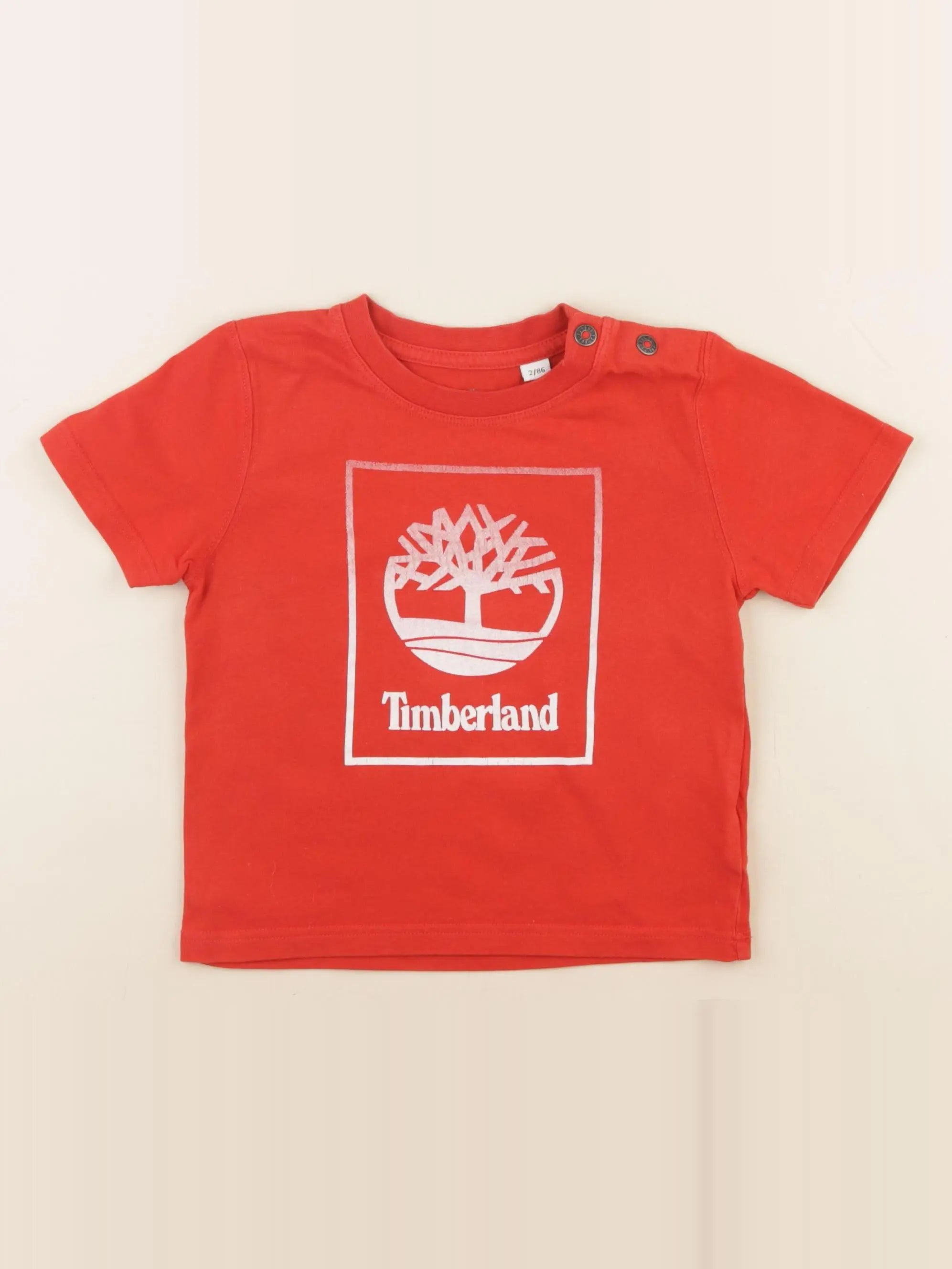 Timberland - tee-shirt rouge - 2 ans