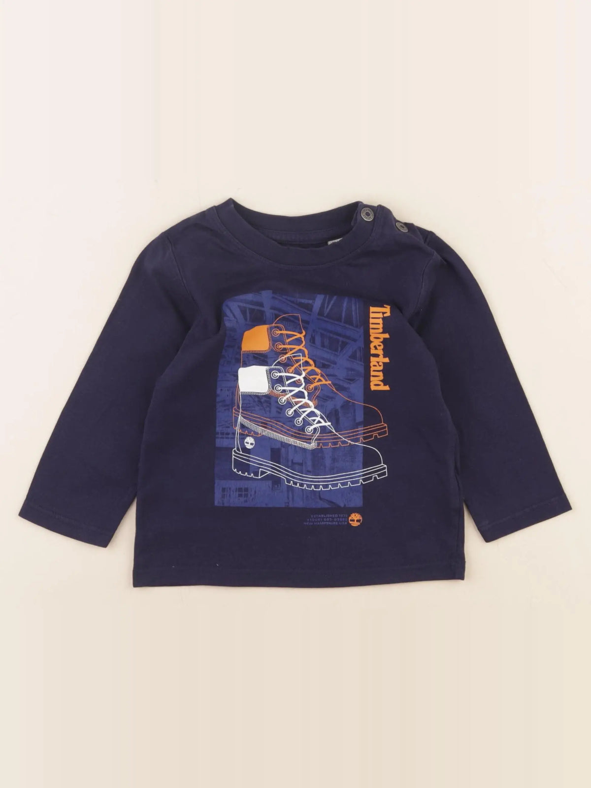Timberland - tee-shirt bleu - 18 mois