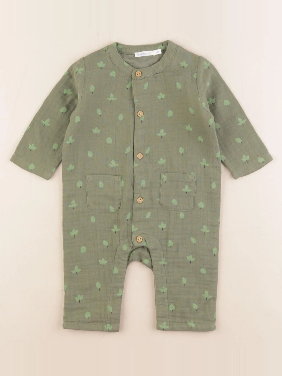 Boutchou - combinaison vert - 6 mois