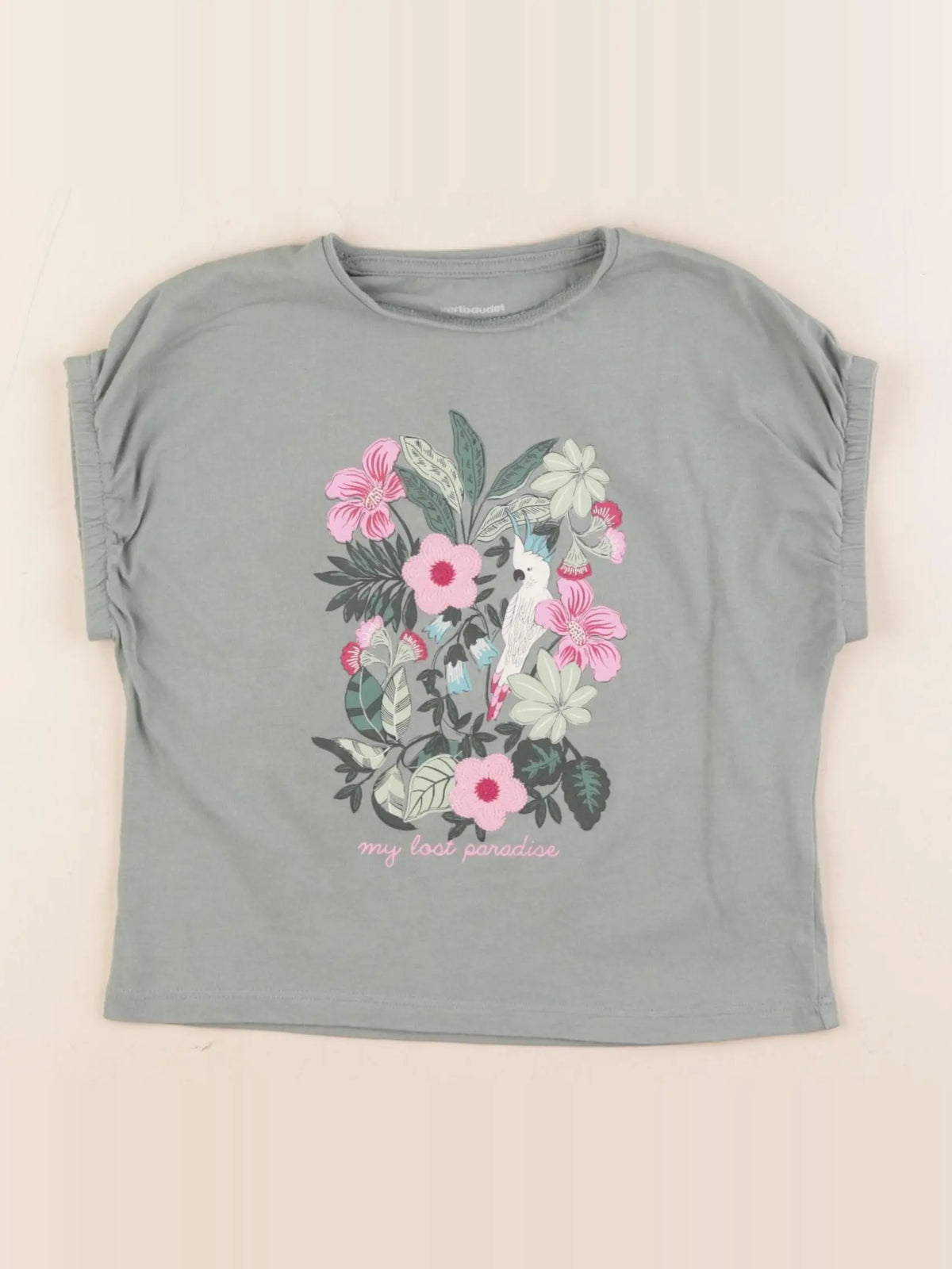 Vertbaudet - tee-shirt vert - 5 ans