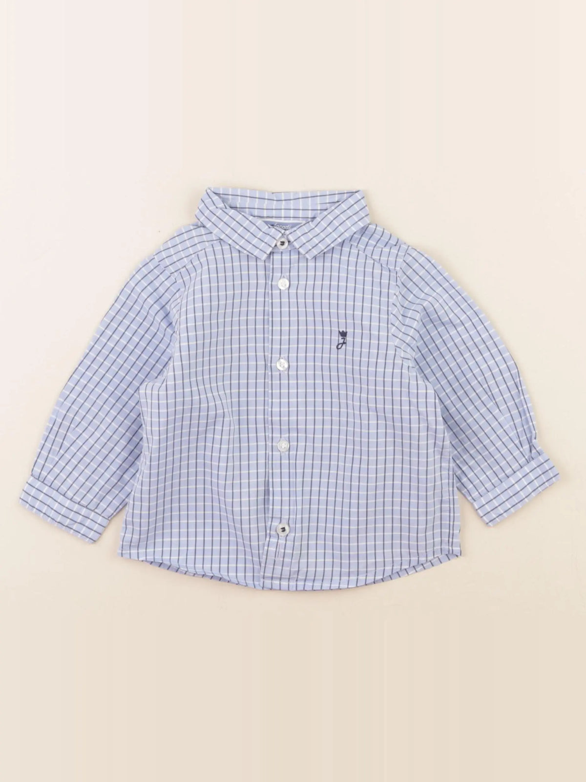 Jacadi - chemise bleu - 6 mois