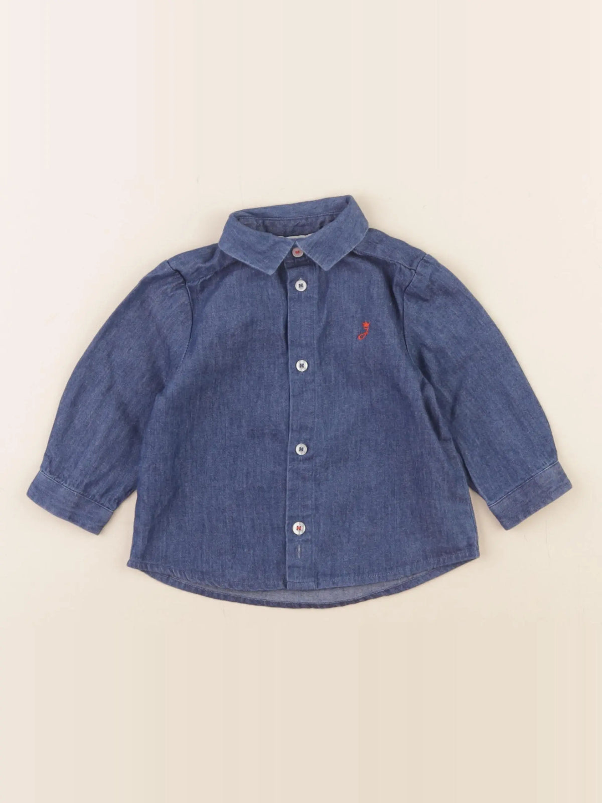 Jacadi - blouse bleu - 6 mois