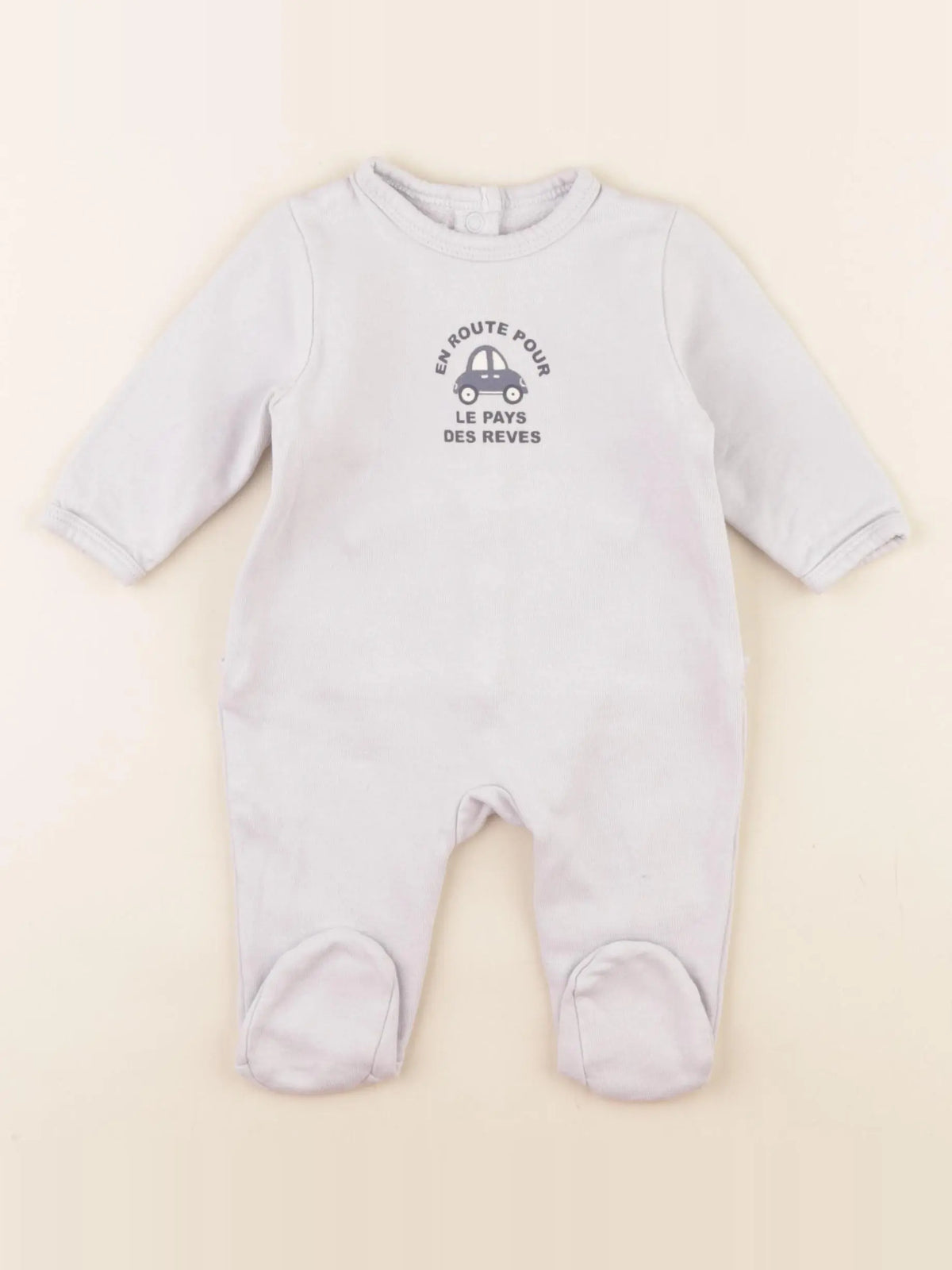 Vertbaudet - pyjama coton bleu - 3 mois