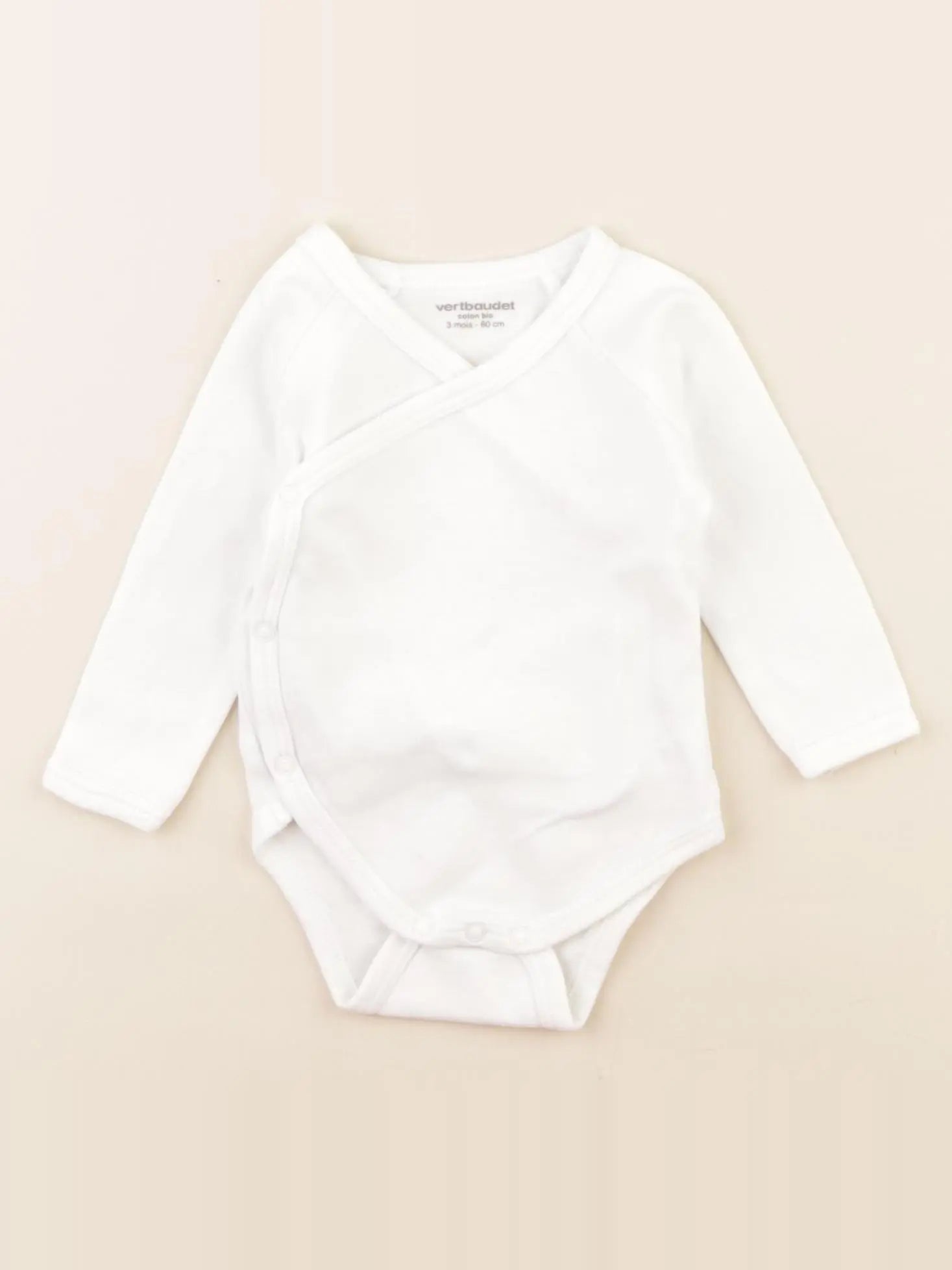 Vertbaudet - body blanc - 3 mois