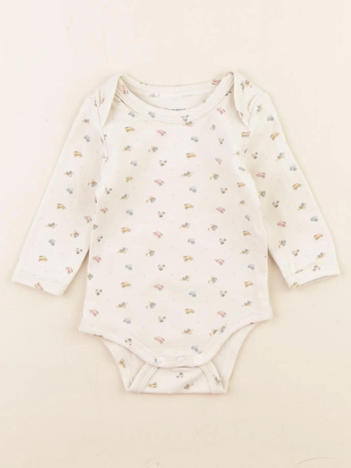Vertbaudet - body beige - 3 mois