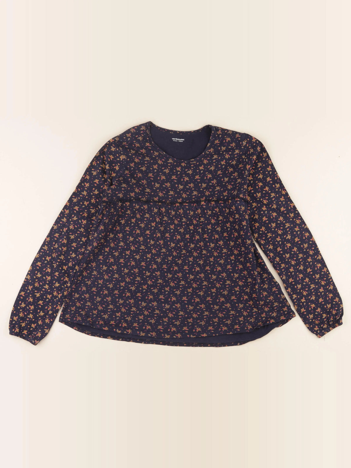 Vertbaudet - tee-shirt bleu - 14 ans