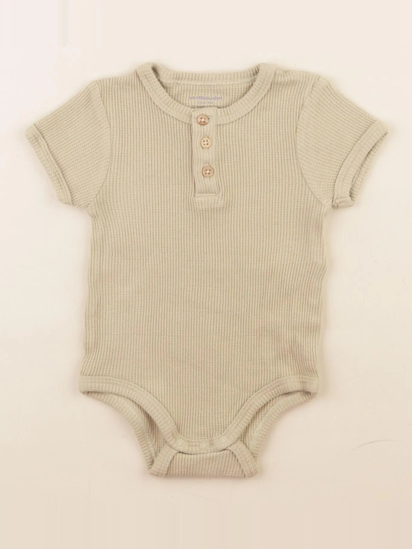 Vertbaudet - body marron - 12 mois