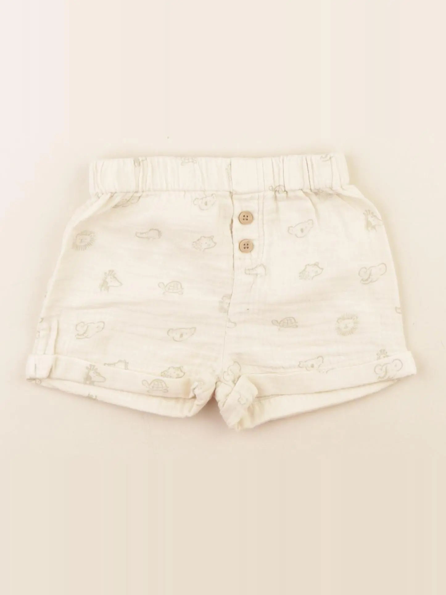 Vertbaudet - short beige - 12 mois