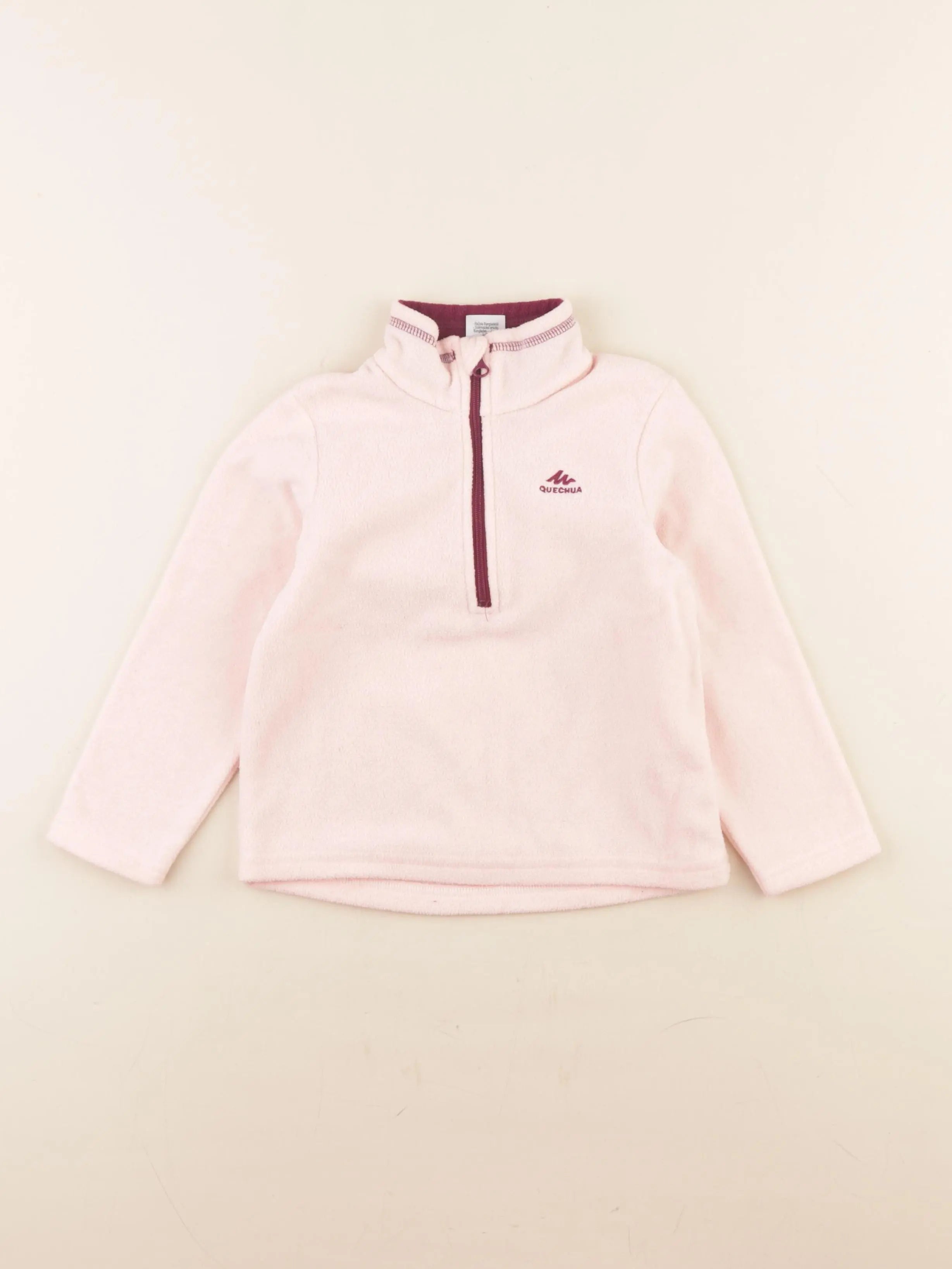 Decathlon ski - polaire rose - 2/3 ans