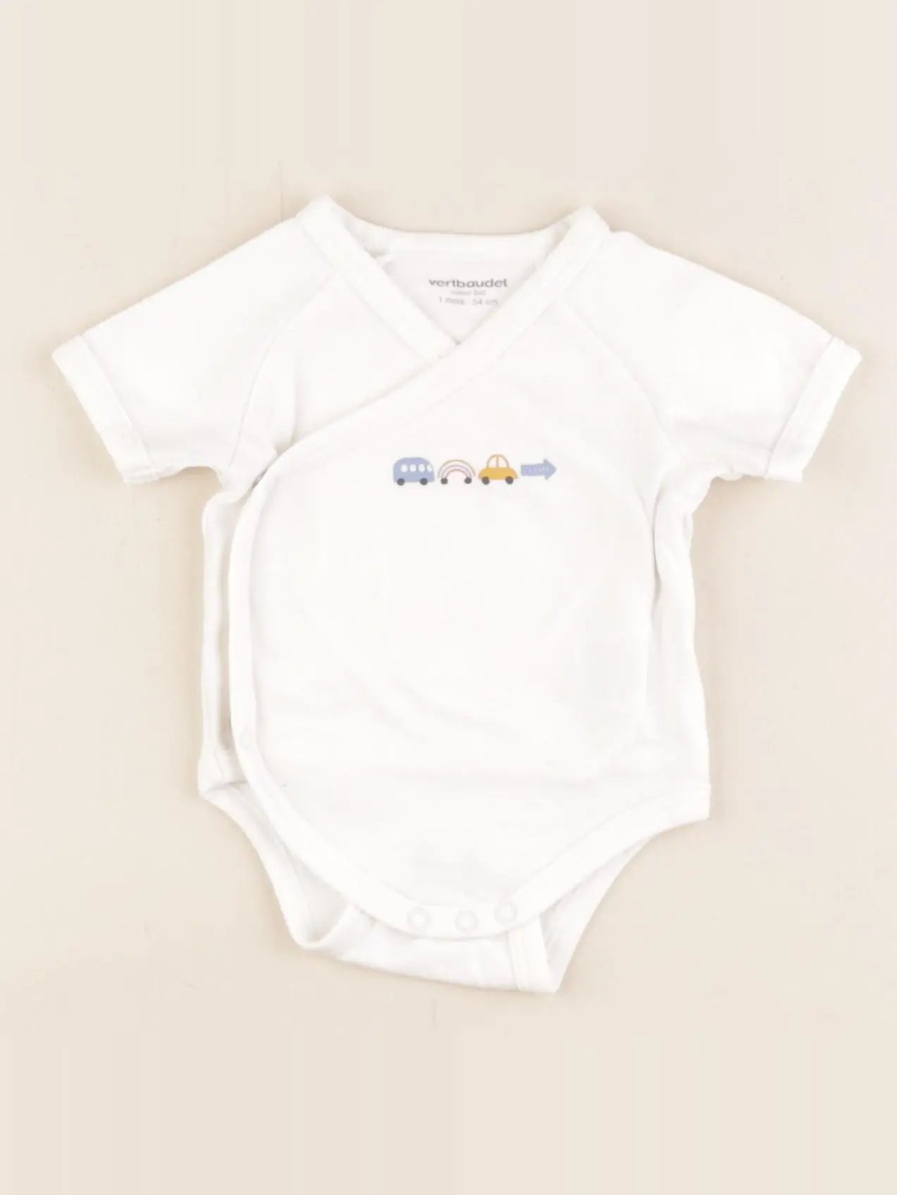 Vertbaudet - body blanc - 1 mois