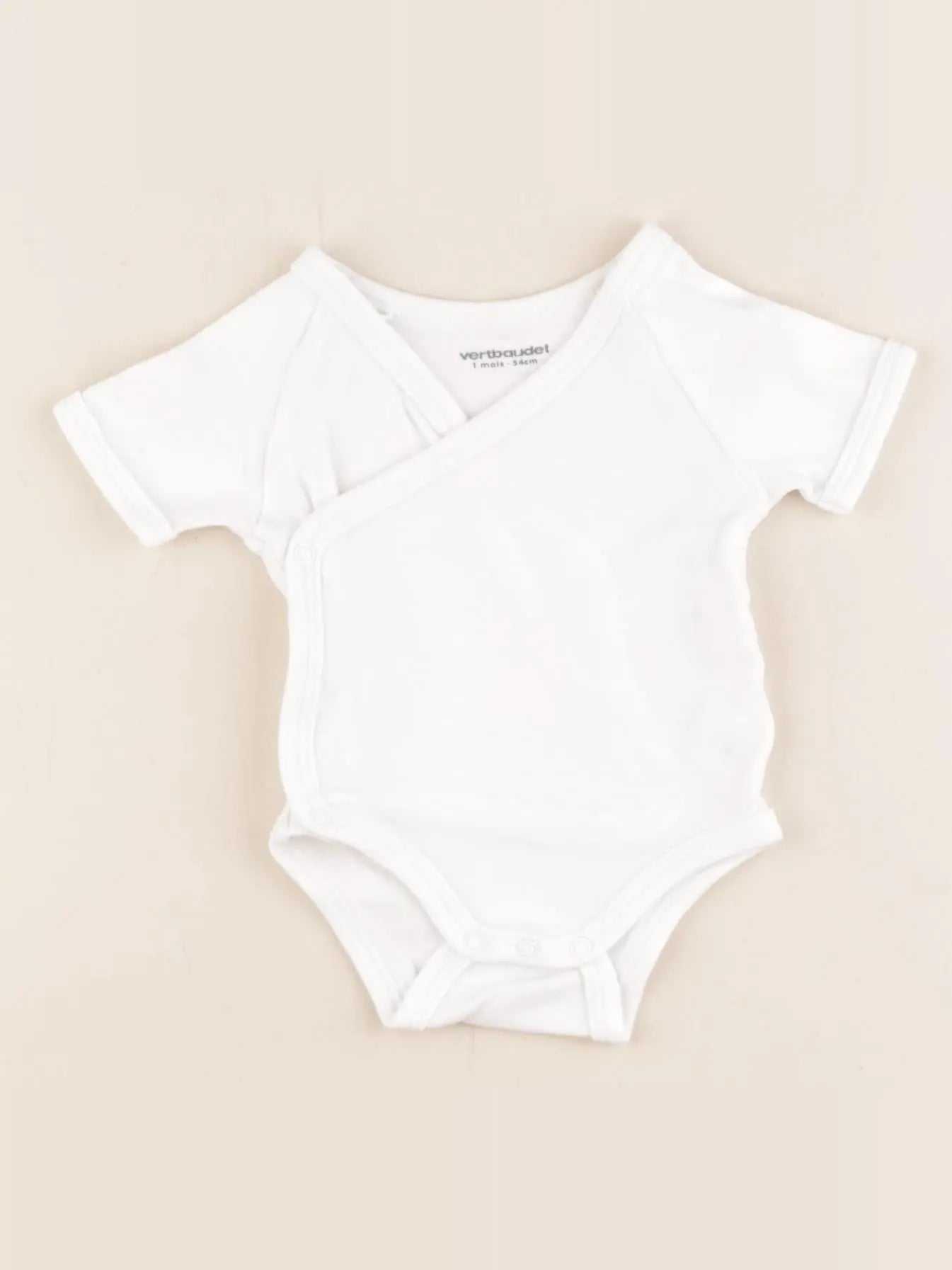 Vertbaudet - body blanc - 1 mois