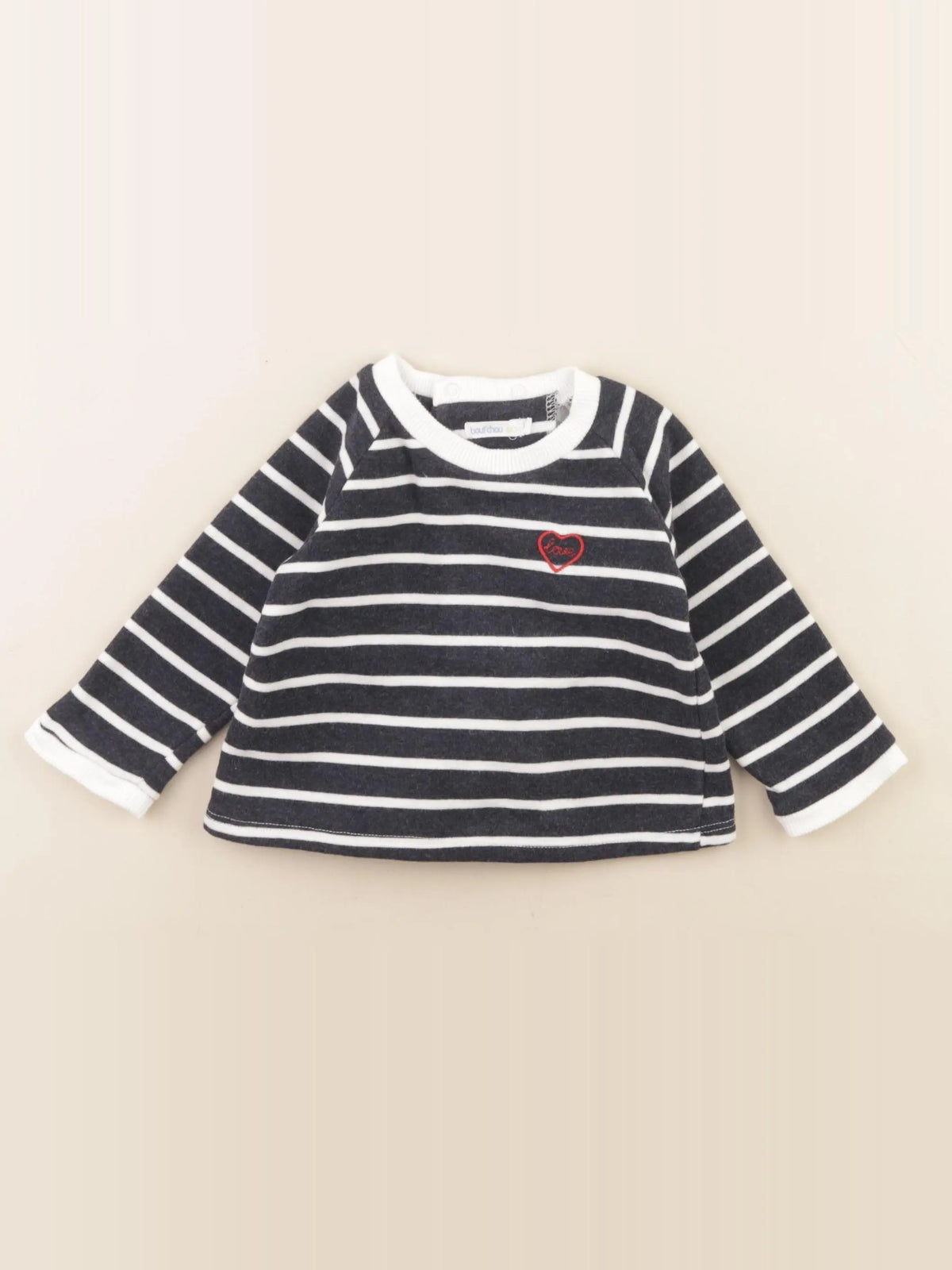Boutchou - sweat bleu - 9 mois