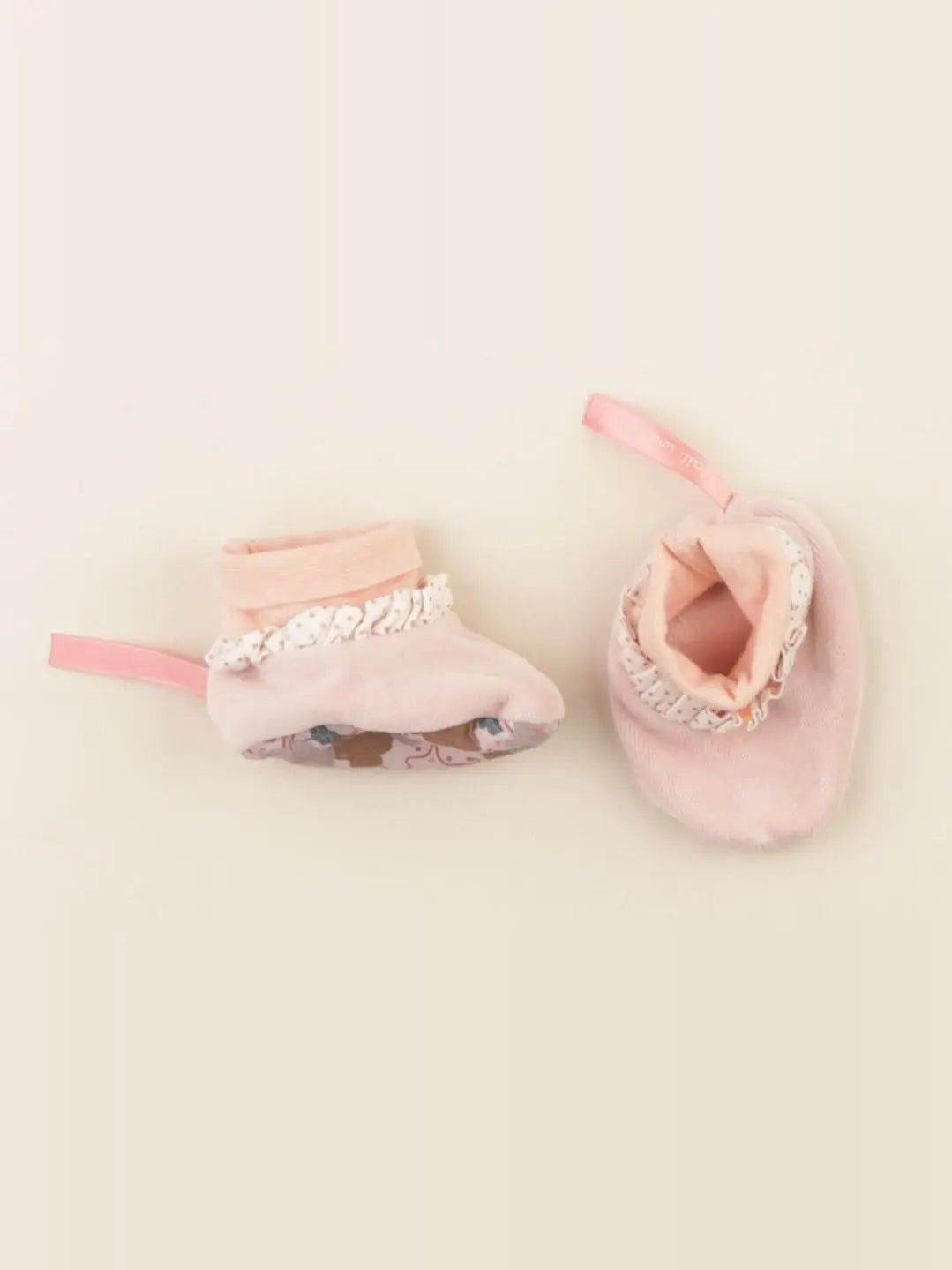Moulin Roty - chaussons rose - pointure 15/16