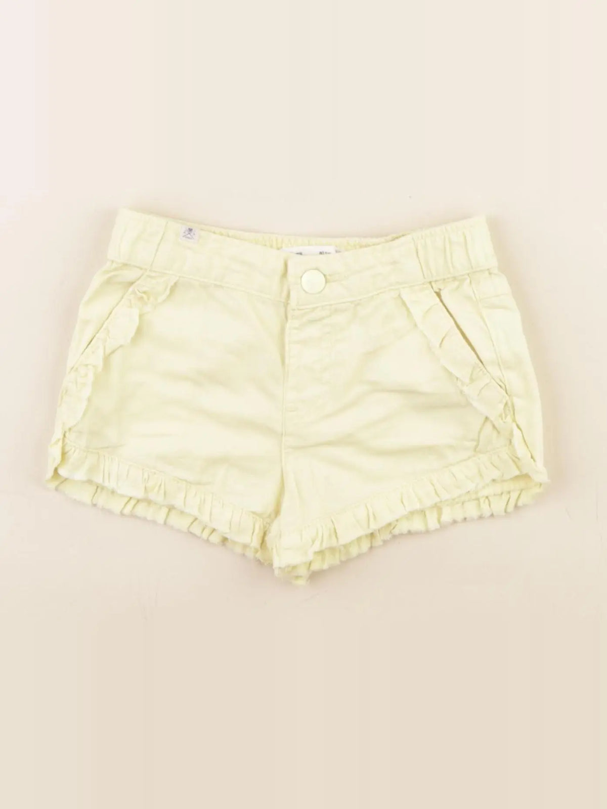 Zara - short jaune - 3/6 mois