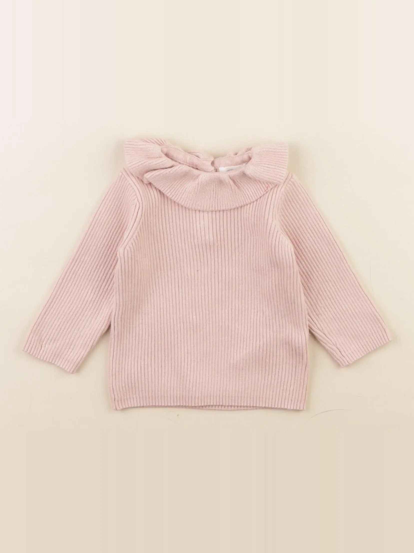 Vertbaudet - pull rose - 3 mois