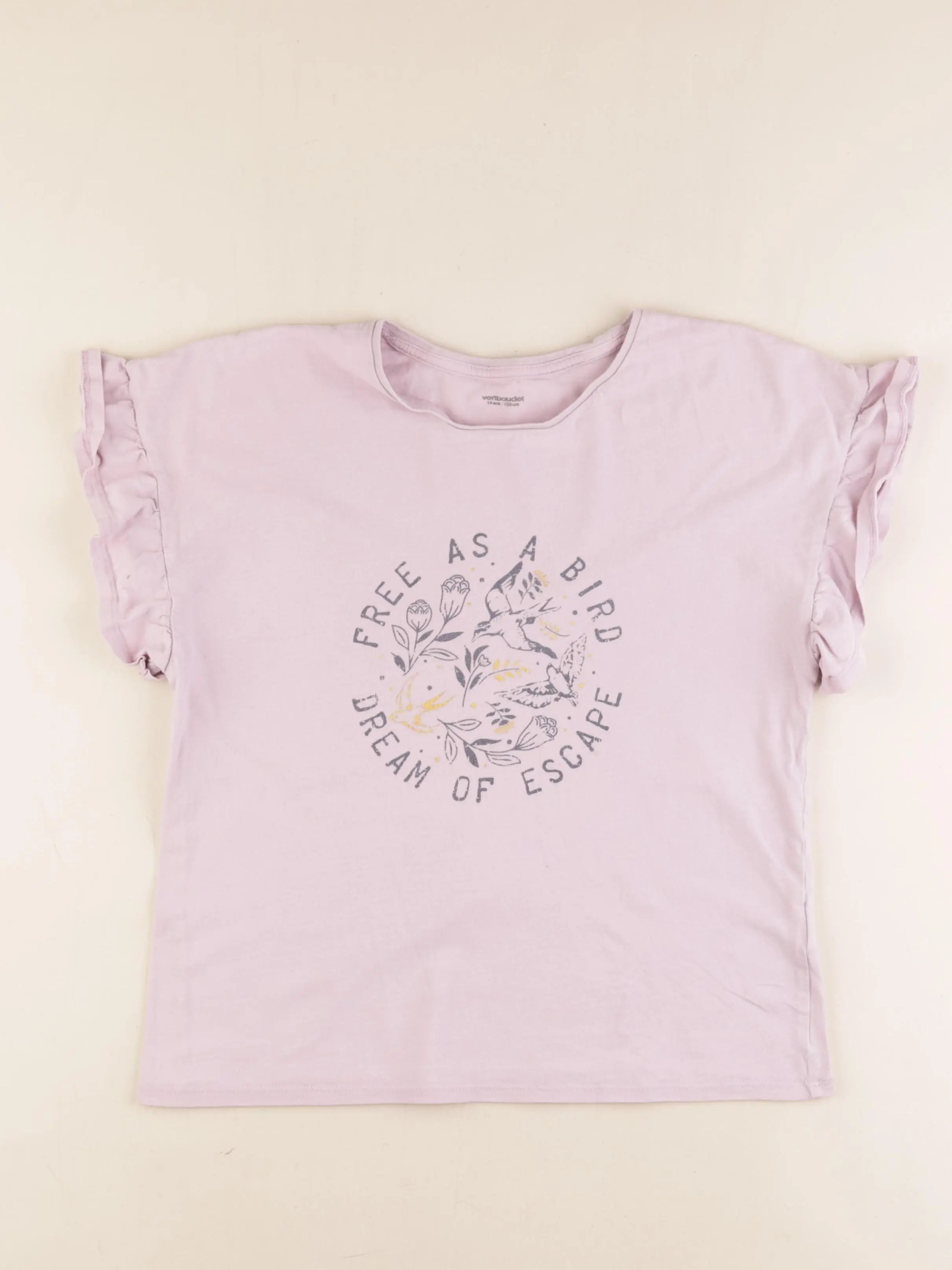 Vertbaudet - tee-shirt rose - 14 ans