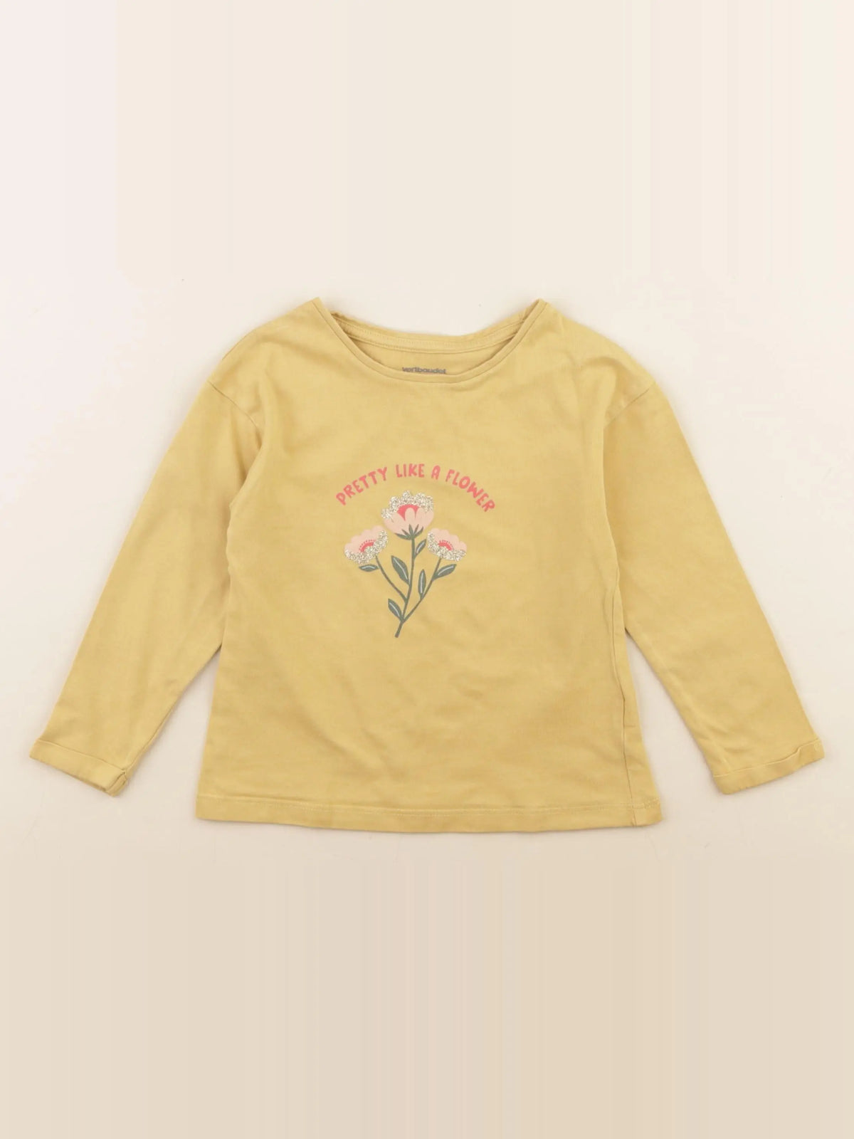 Vertbaudet - tee-shirt jaune - 3 ans