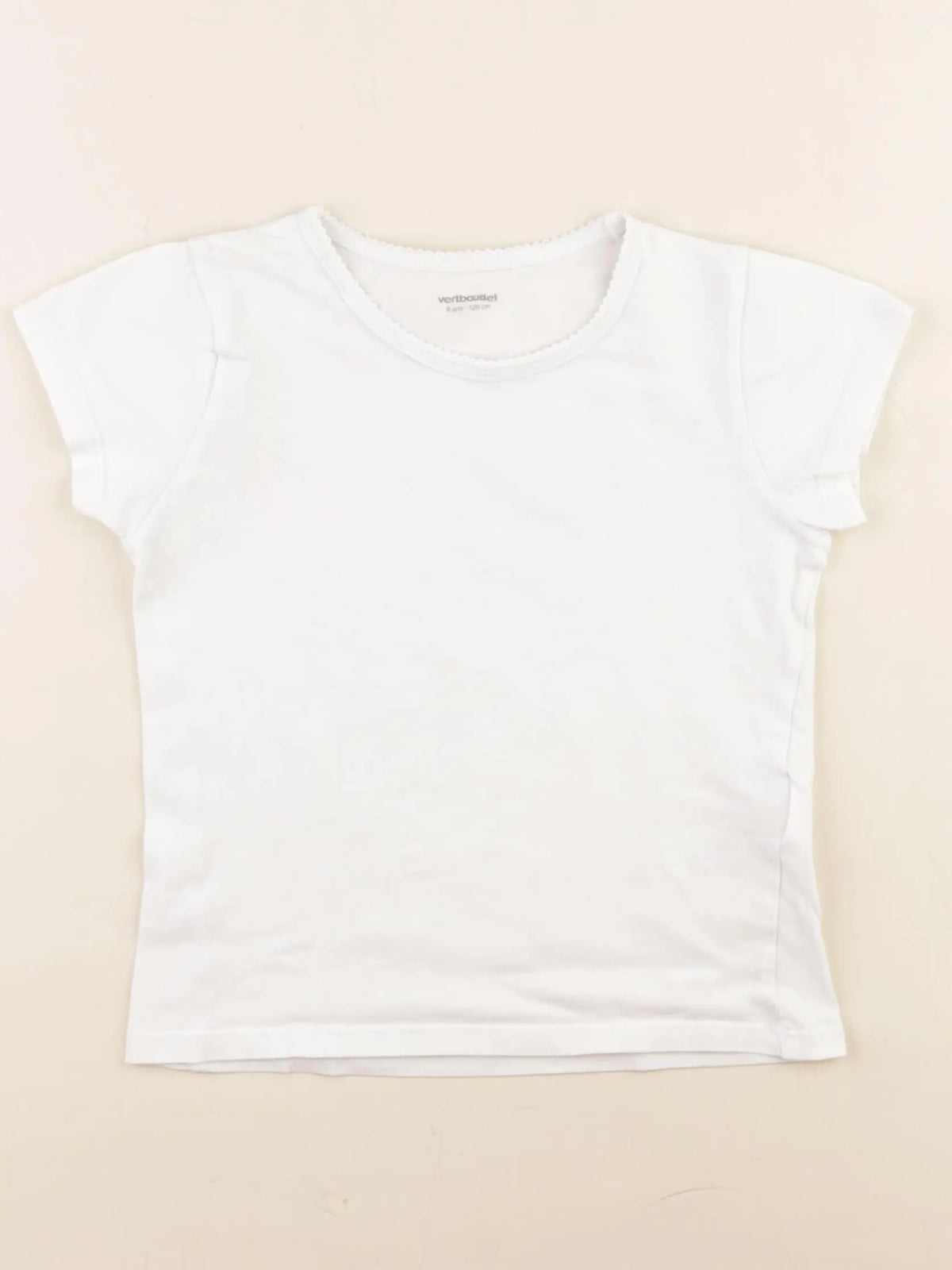 Vertbaudet - maillot de corps blanc - 8 ans