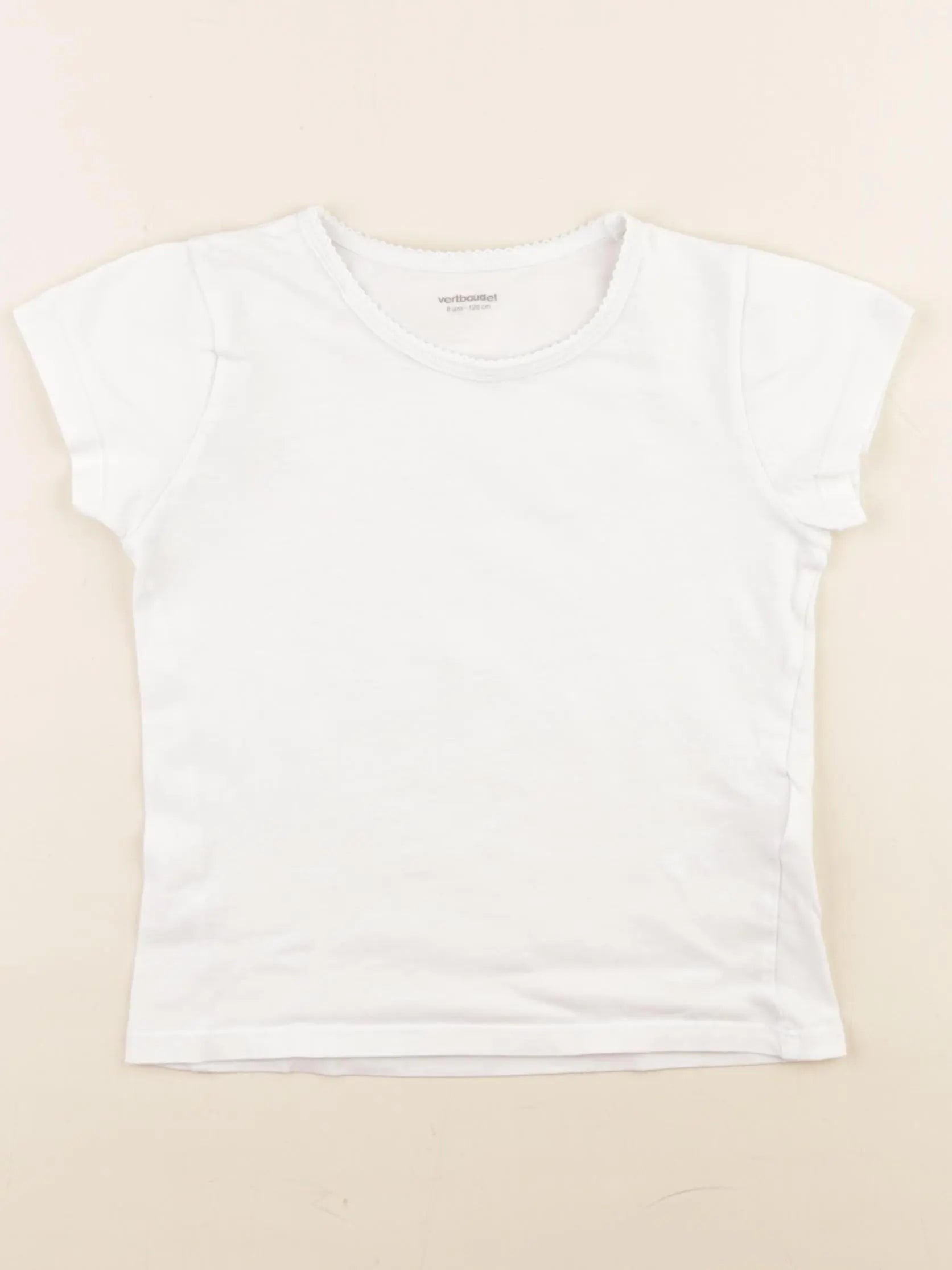 Vertbaudet - maillot de corps blanc - 8 ans