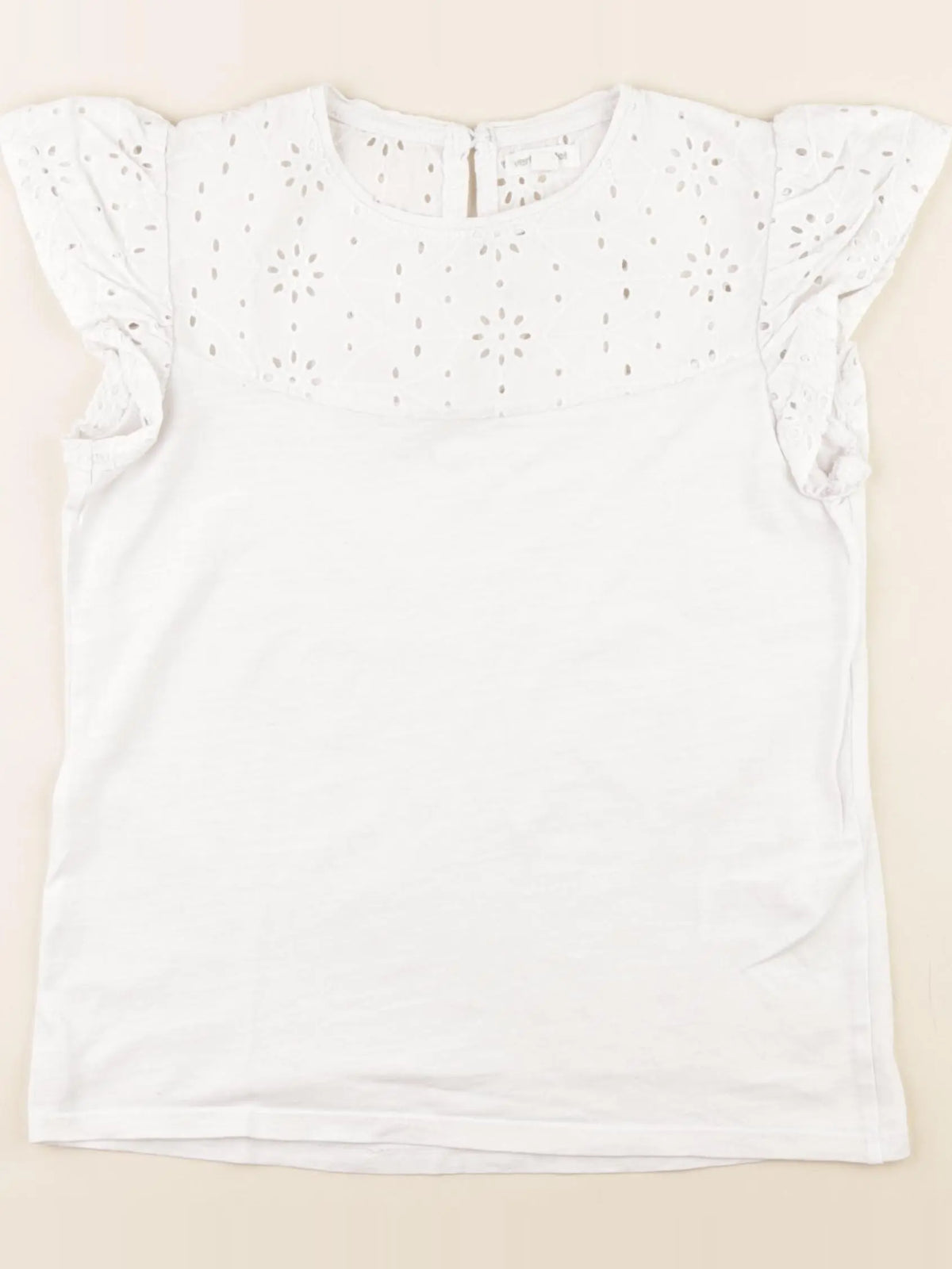 Vertbaudet - tee-shirt blanc - 10 ans