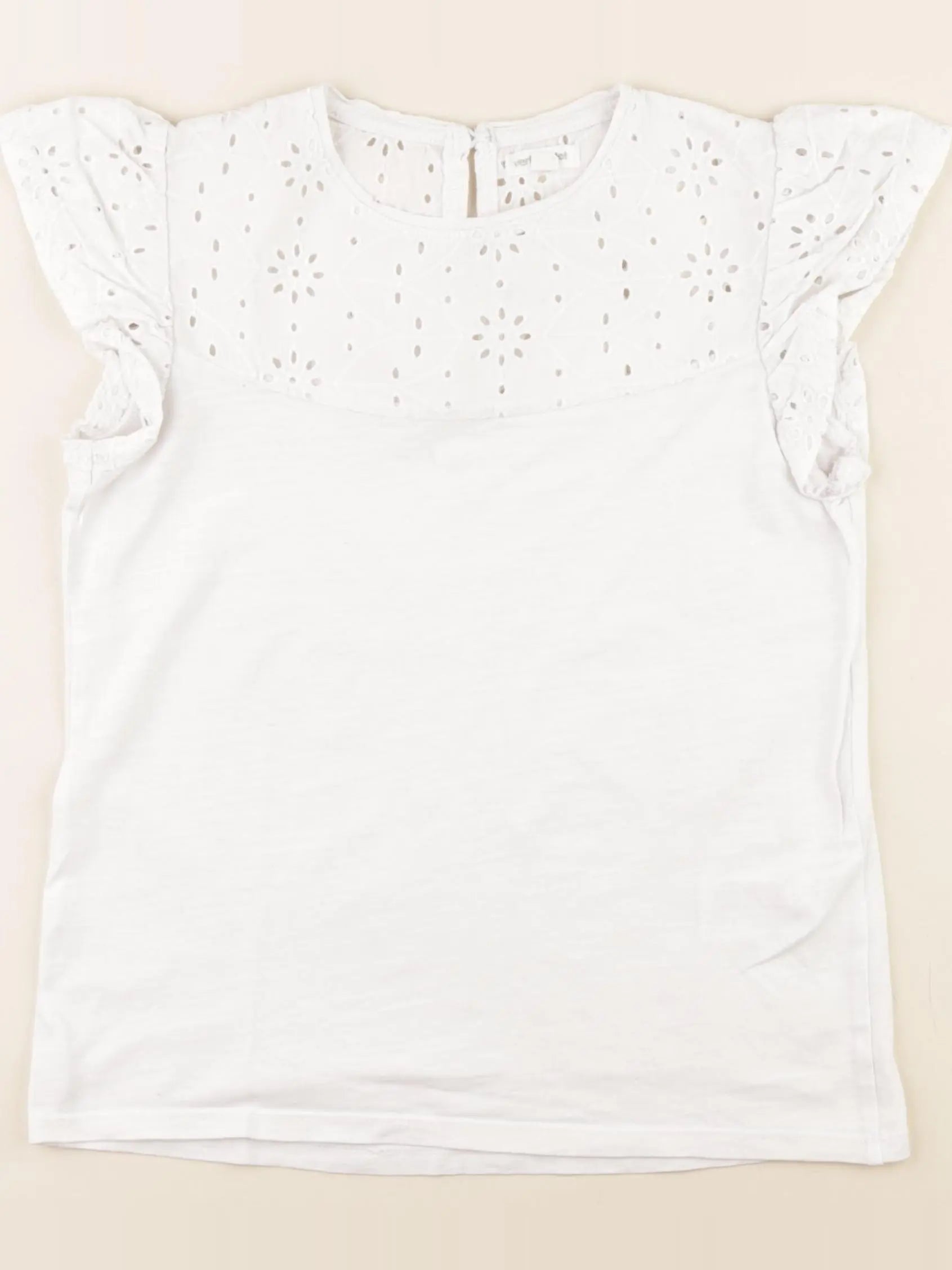 Vertbaudet - tee-shirt blanc - 10 ans