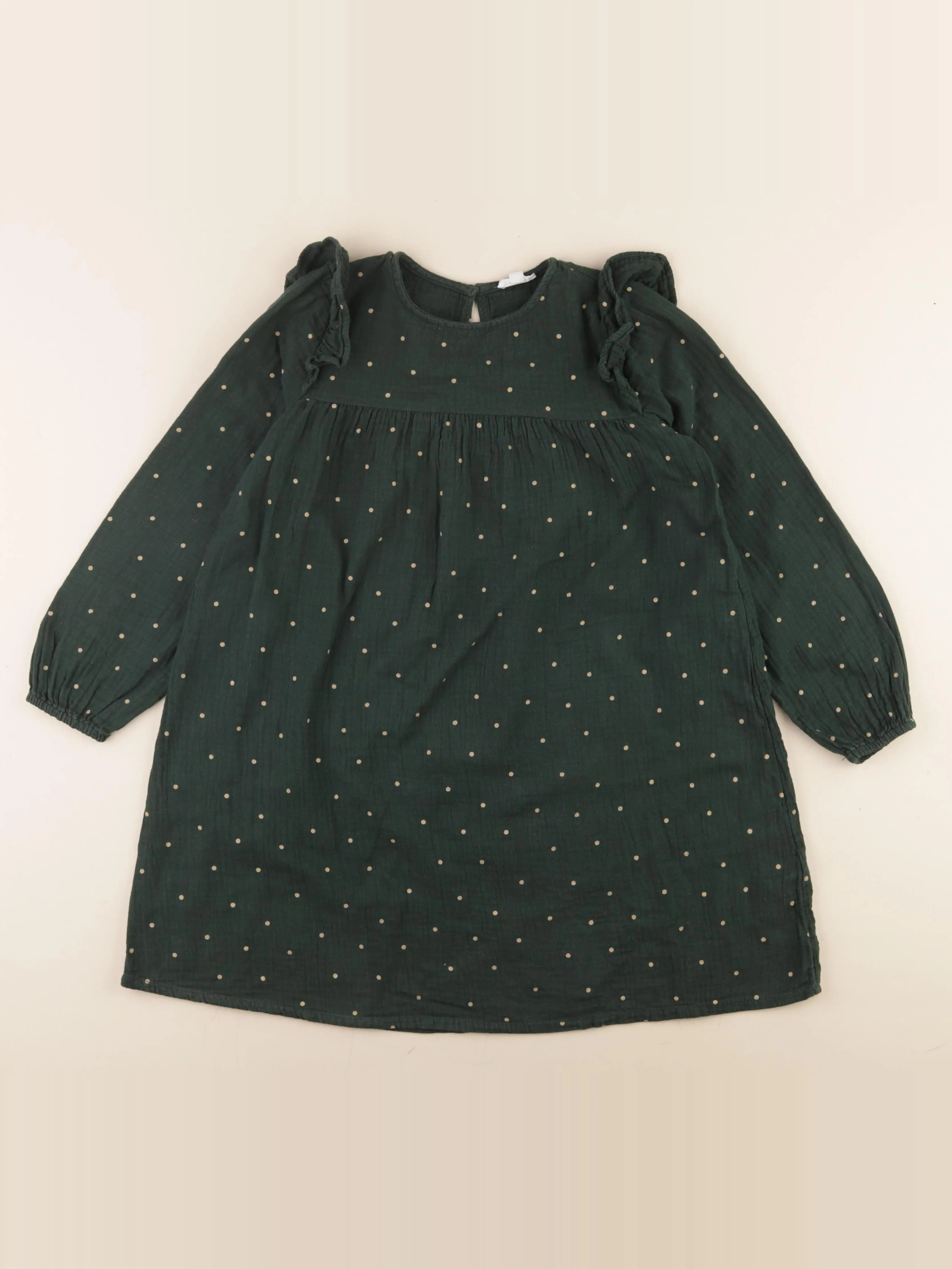 Vertbaudet - robe vert - 9 ans