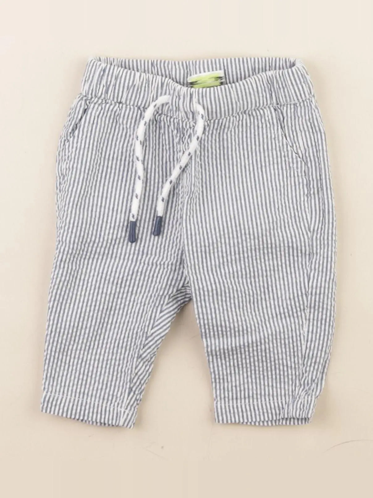 Tape à l'oeil - pantalon bleu, blanc - 3 mois