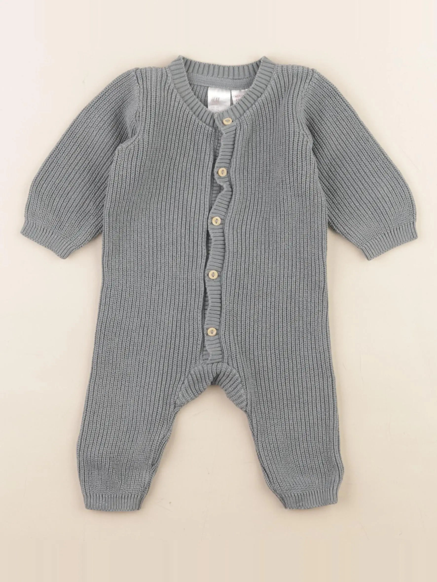 H&M - combinaison vert - 0/1 mois