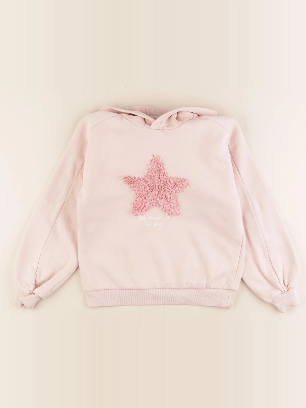 Vertbaudet - sweat rose - 10 ans