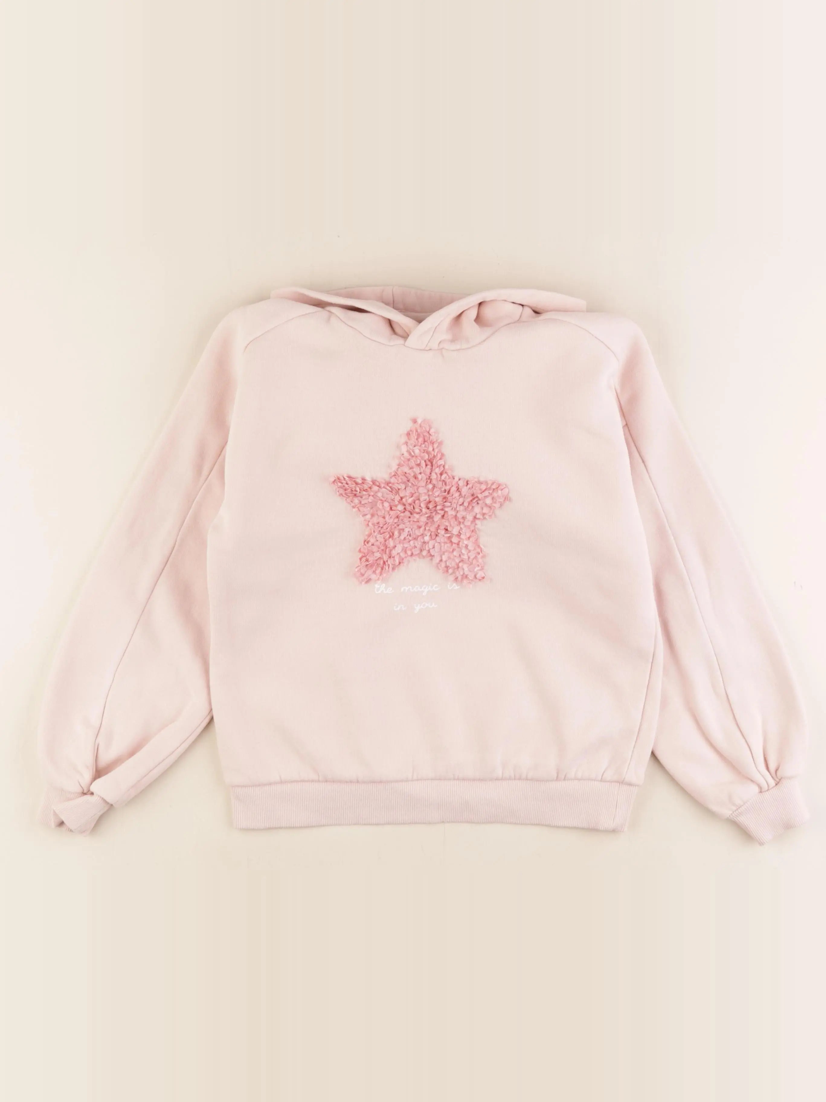 Vertbaudet - sweat rose - 10 ans