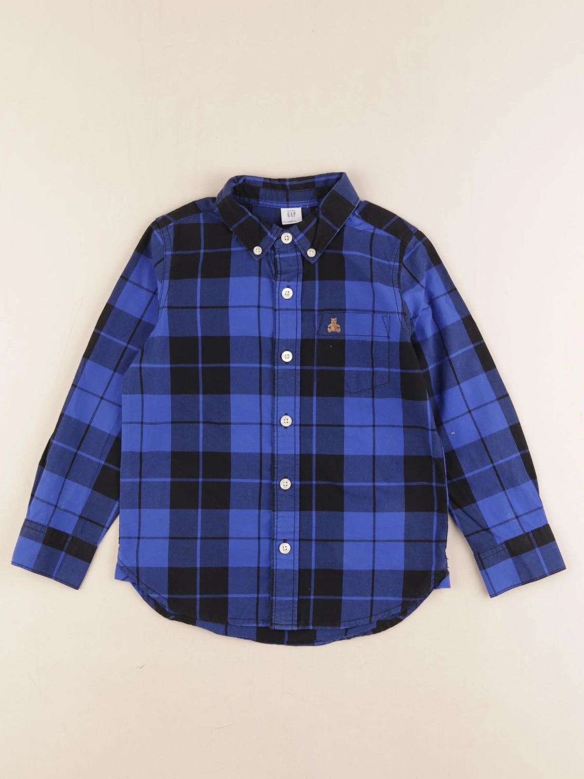 GAP - chemise bleu - 6 ans