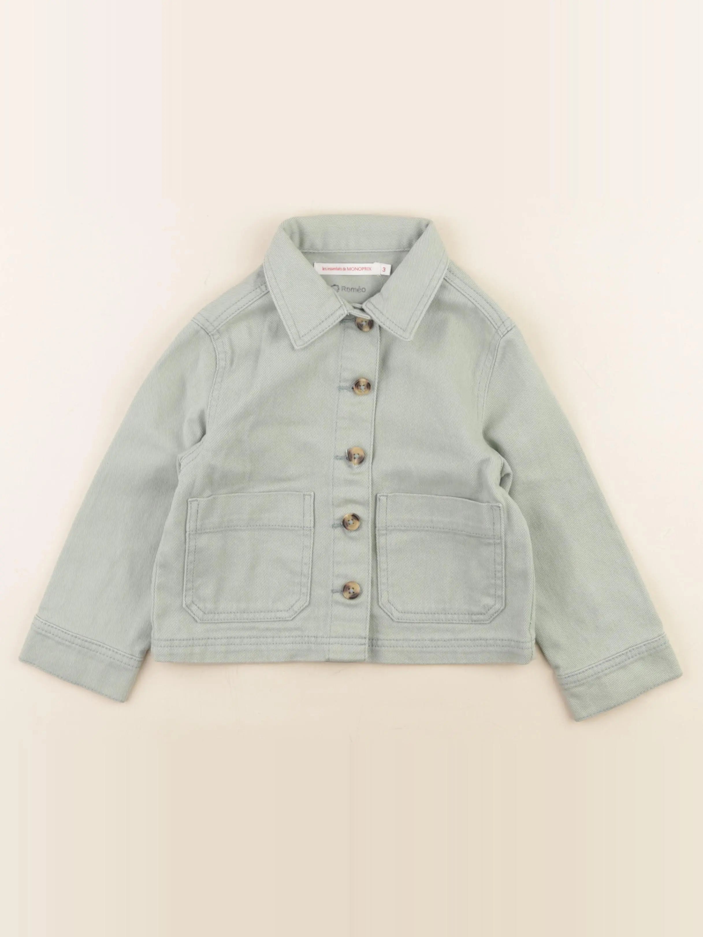 Monoprix - veste vert - 3 ans