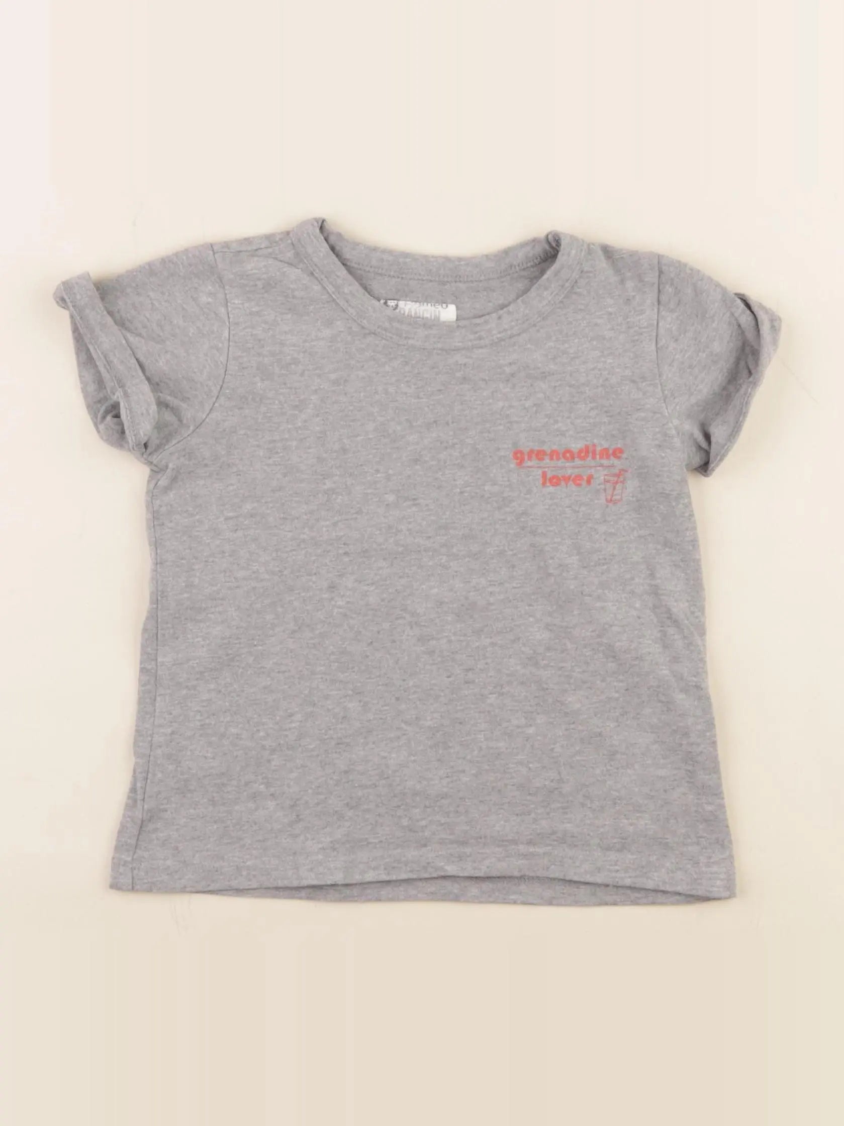 Frangin Frangine - tee-shirt gris - 3 ans