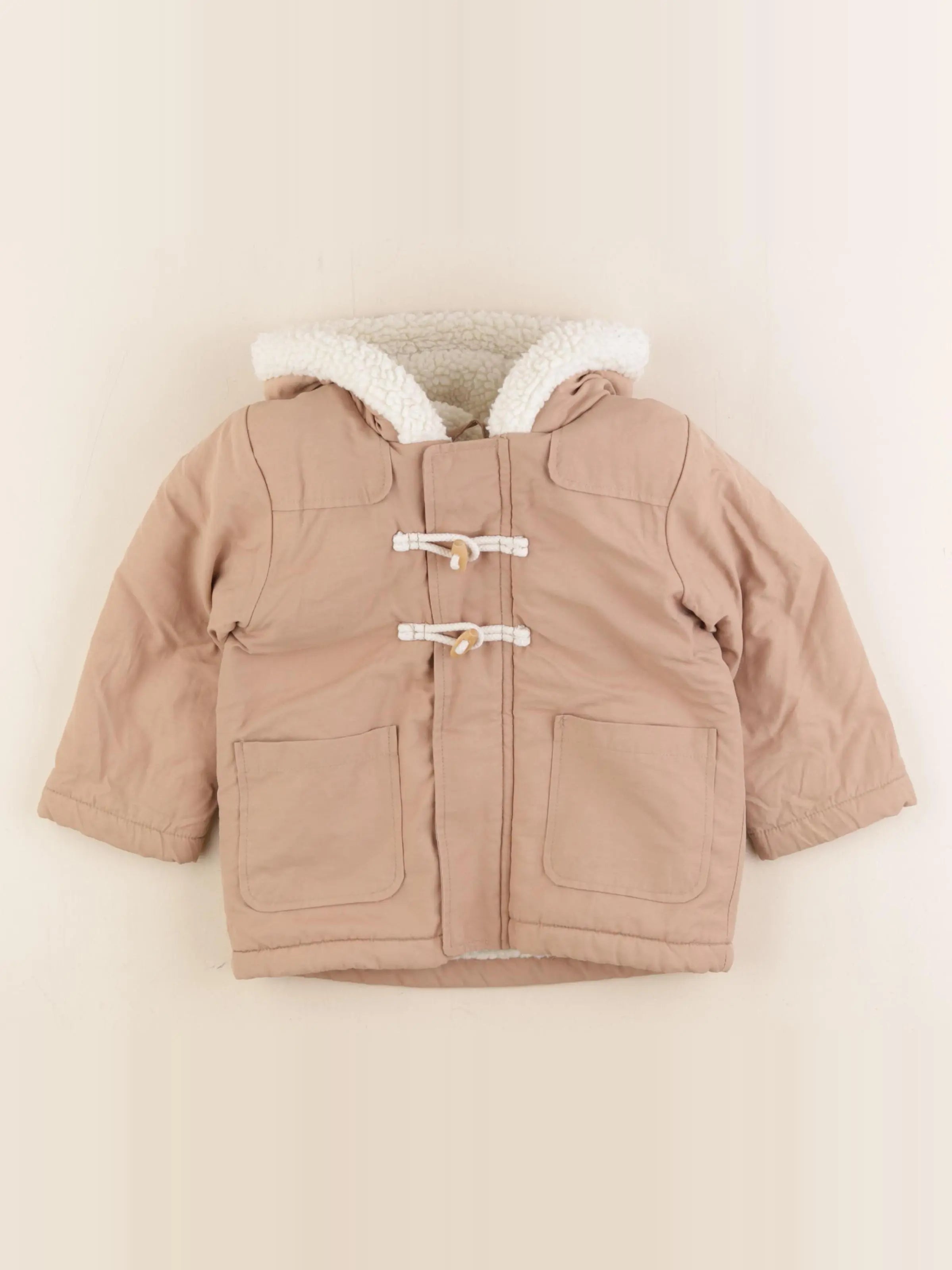 Vertbaudet - parka beige - 2 ans