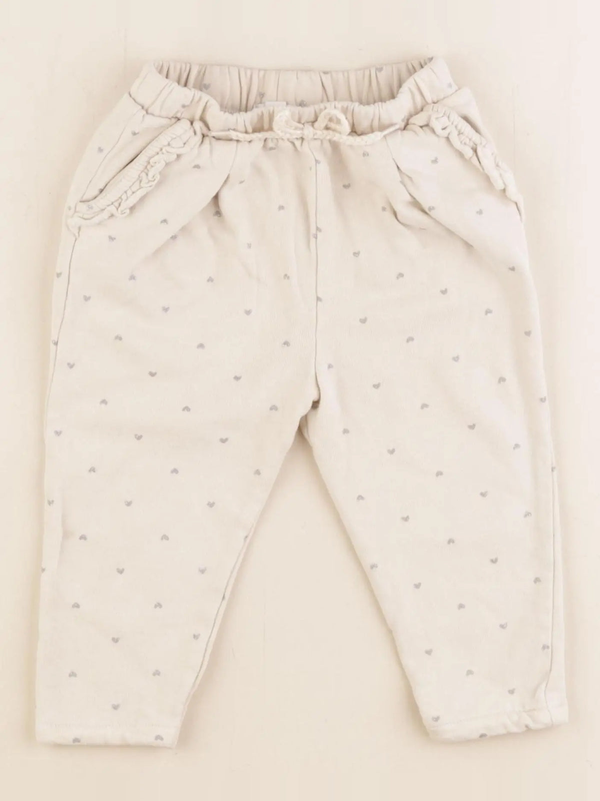 Vertbaudet - pantalon beige, argent - 24 mois