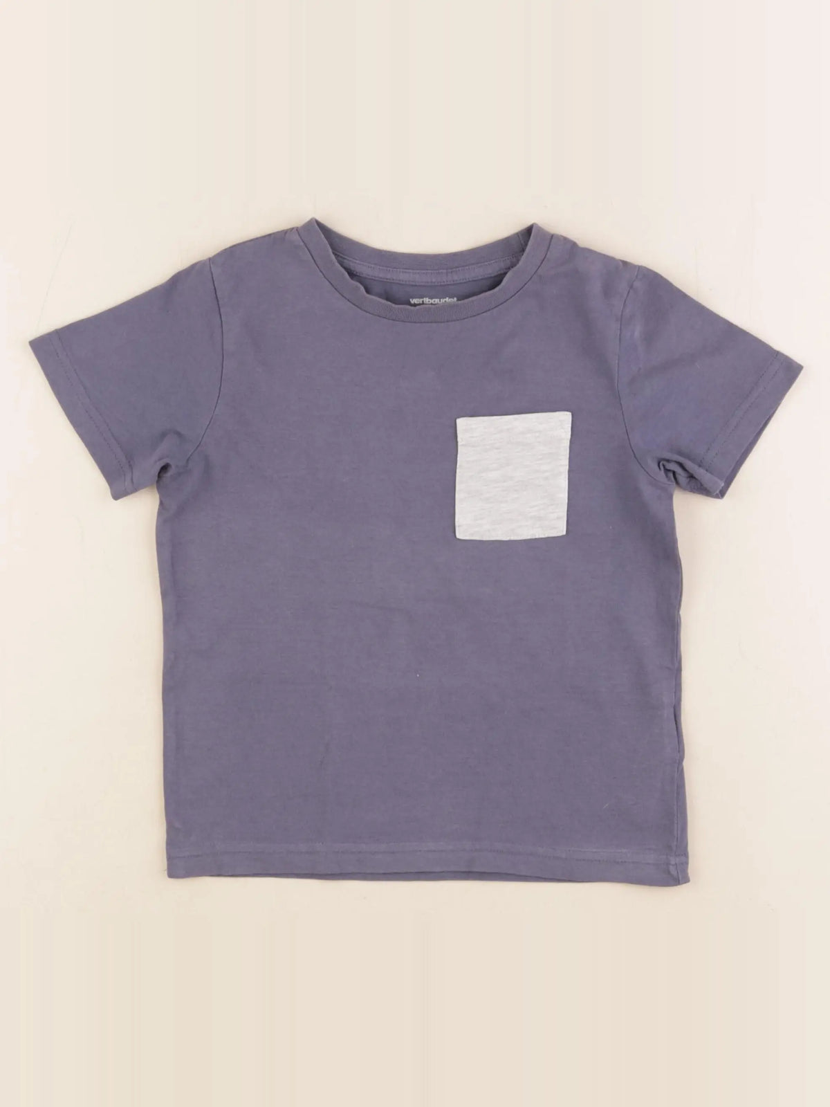Vertbaudet - tee-shirt bleu - 5 ans