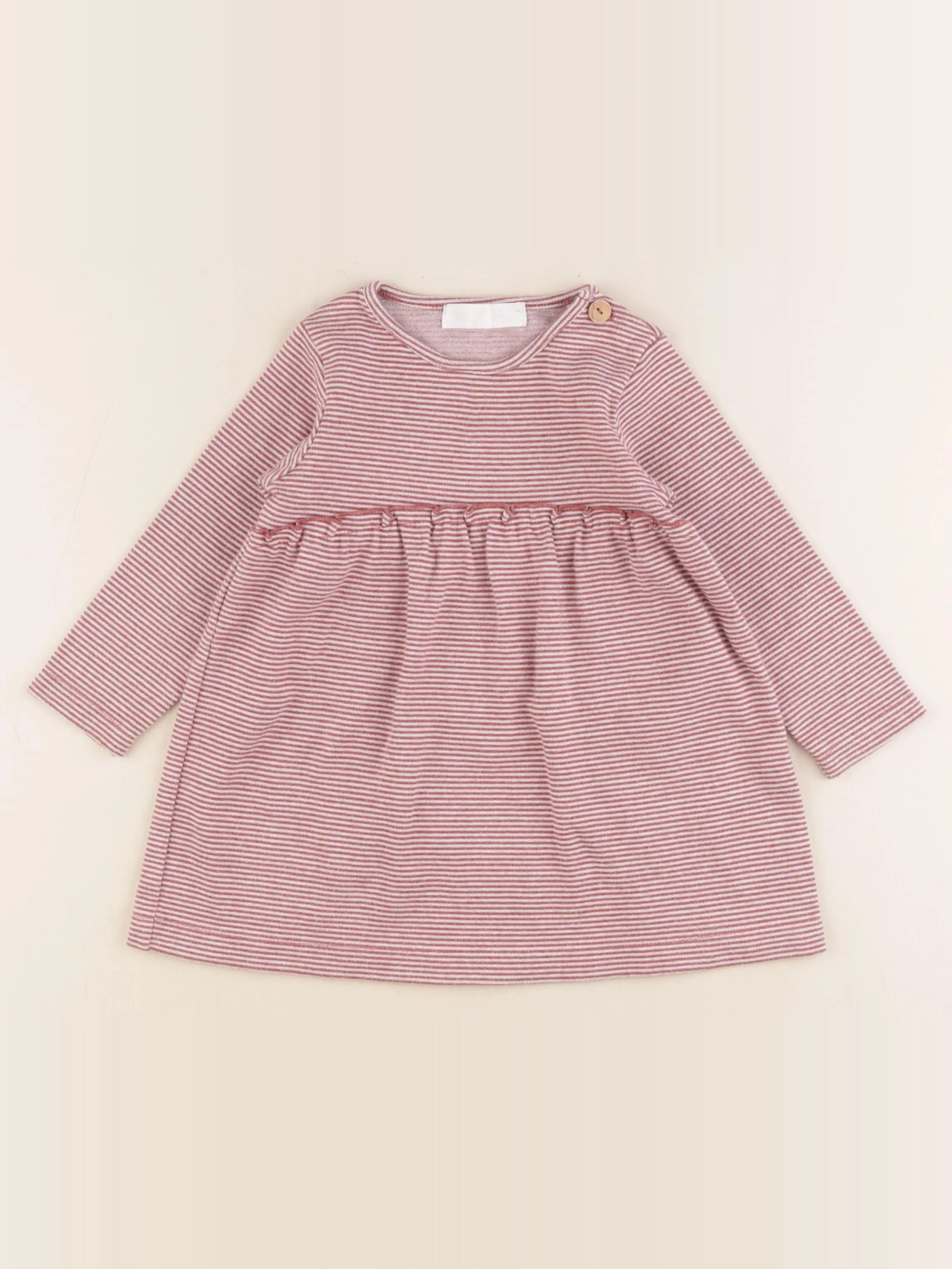 Zara - robe marron - 2/3 ans