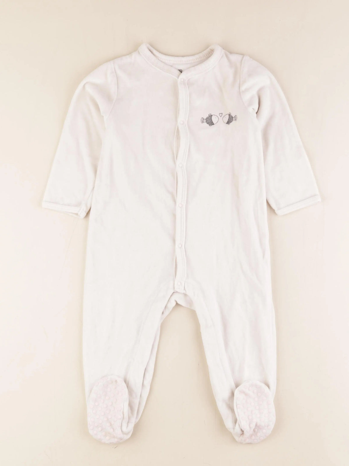 La Redoute - pyjama velours blanc - 2 ans